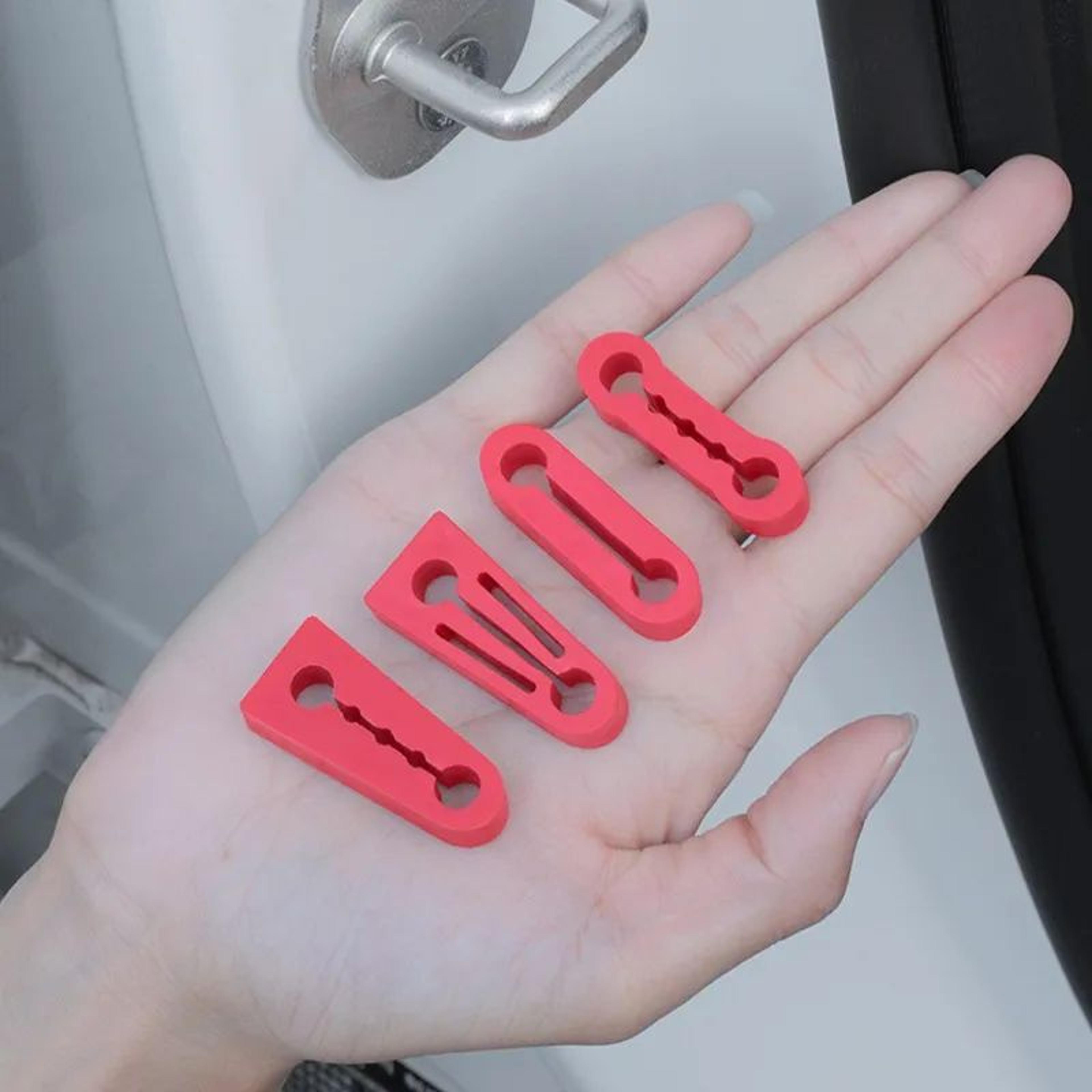 4PCS Universal Car Door Shock Absorber Silicone Noise Reduction Buffer Pads 4