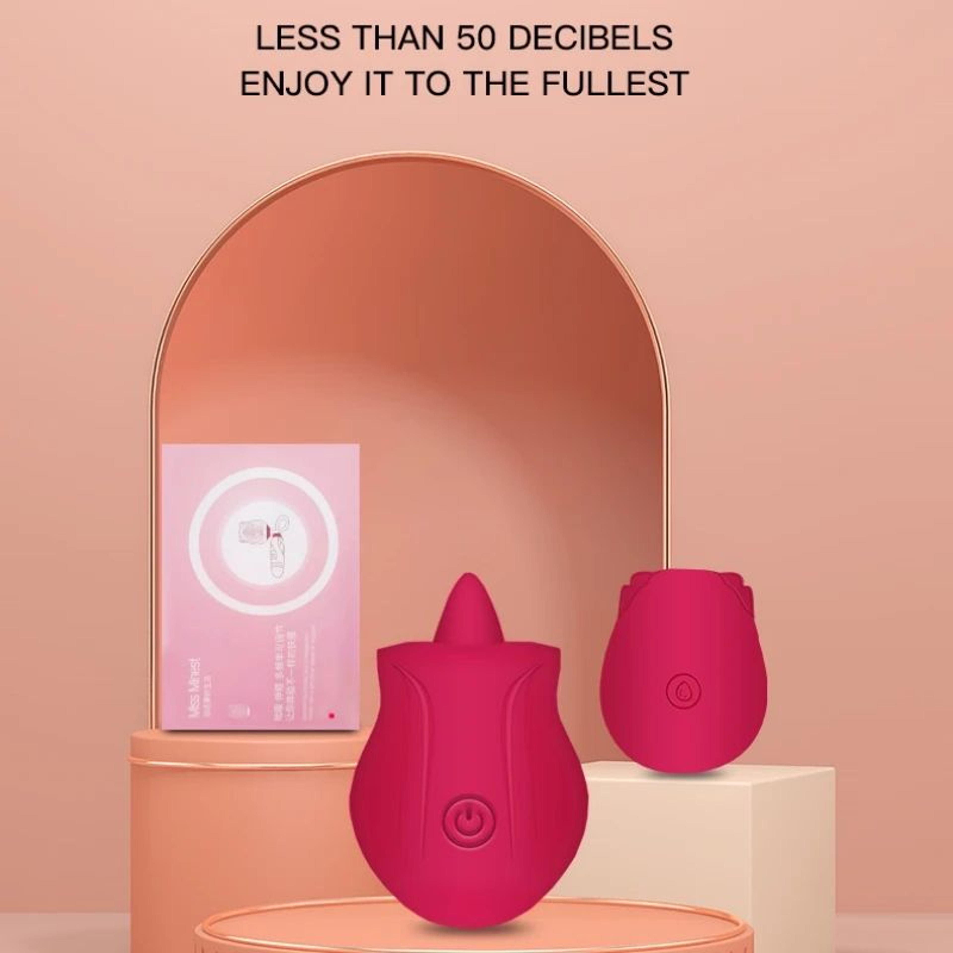 Rose Shape Rechargeable Personal Massager With 7 Adjustable Modes 1