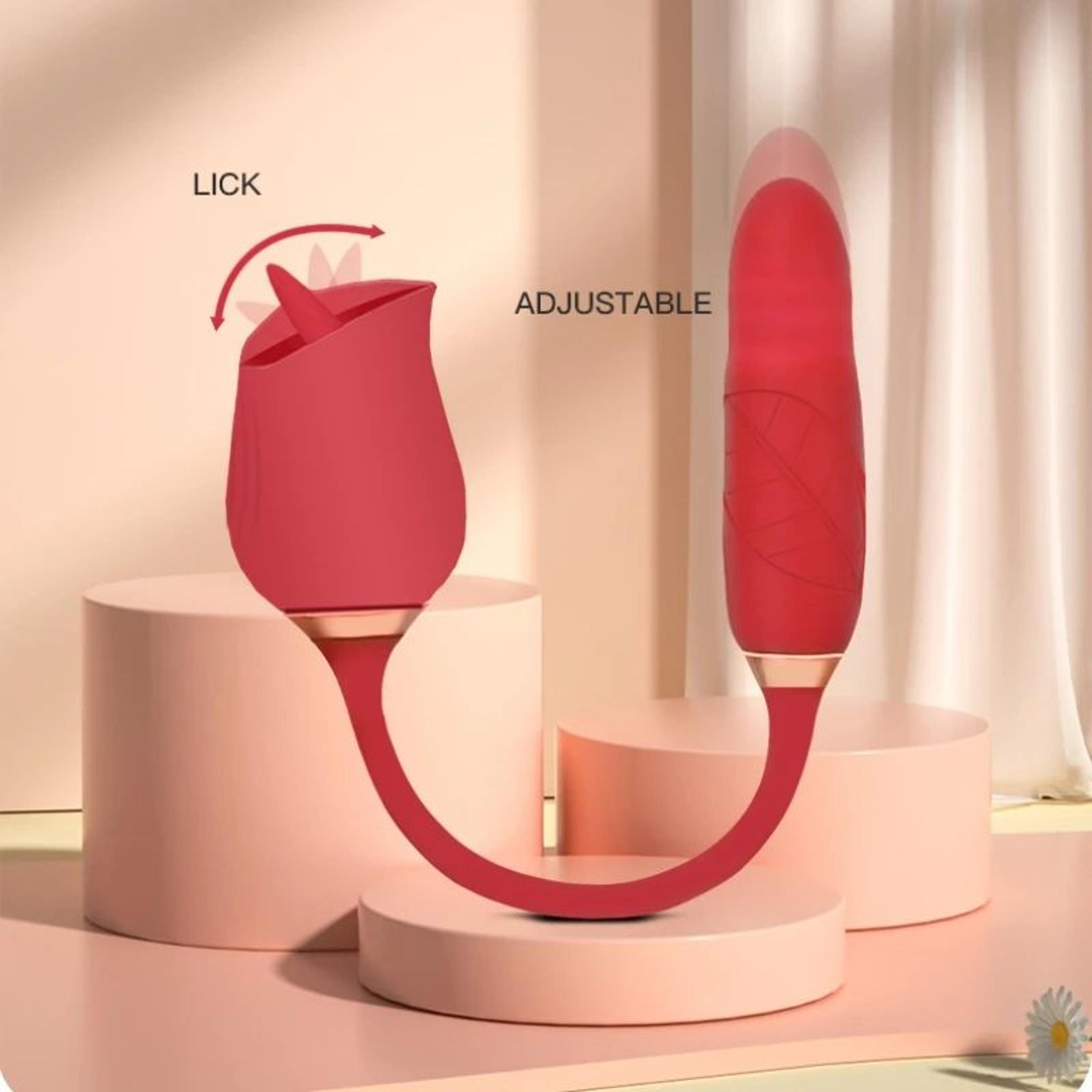 Rose Shape Rechargeable Personal Massager With 7 Adjustable Modes 3