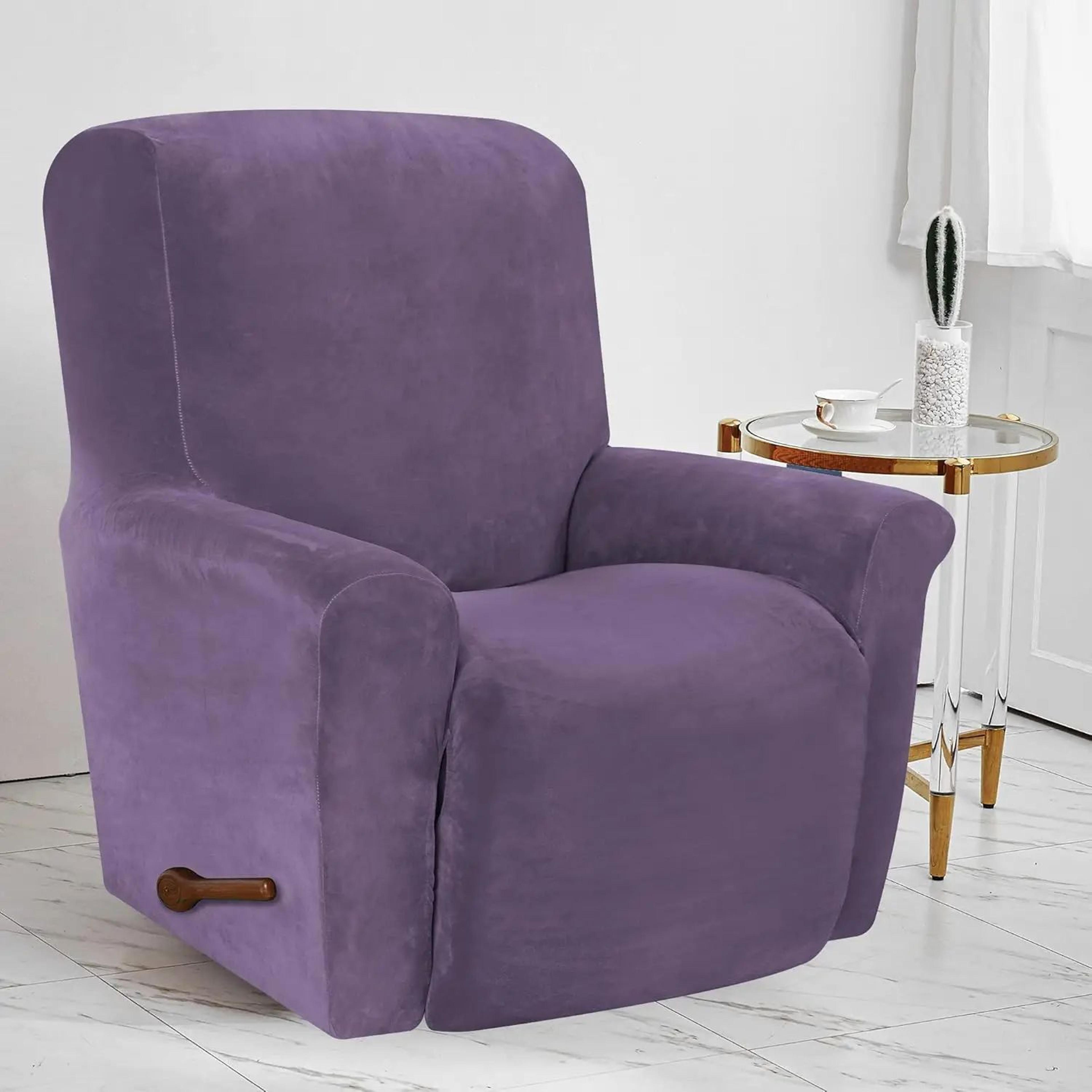Battilo Waterproof Stretch Recliner Chair Cover With Pocket Plaid Furniture Protector 6