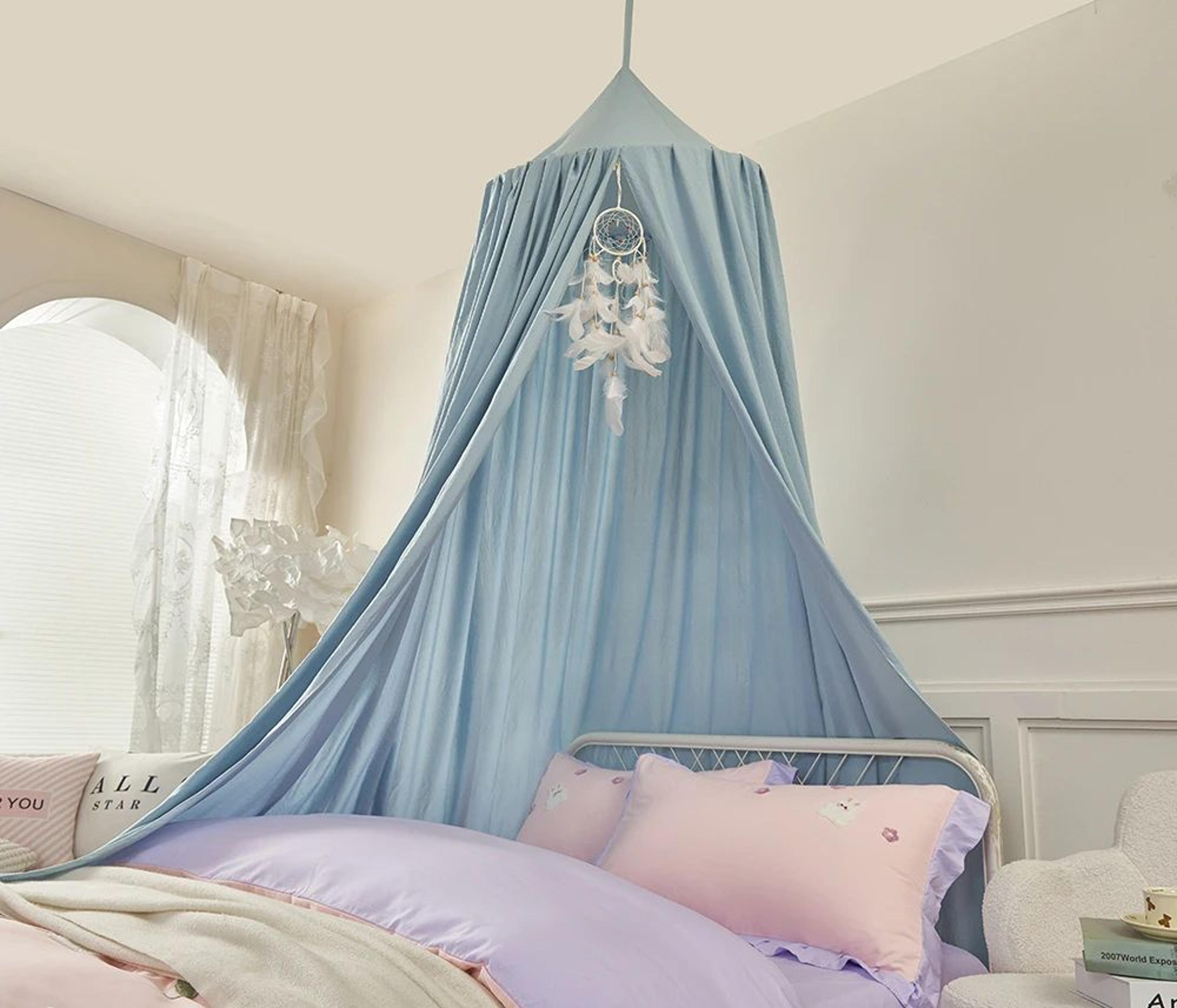Battilo Kids Bed Canopy Mosquito Net 256 X 1063 Inch Round Hanging Play Tent 8