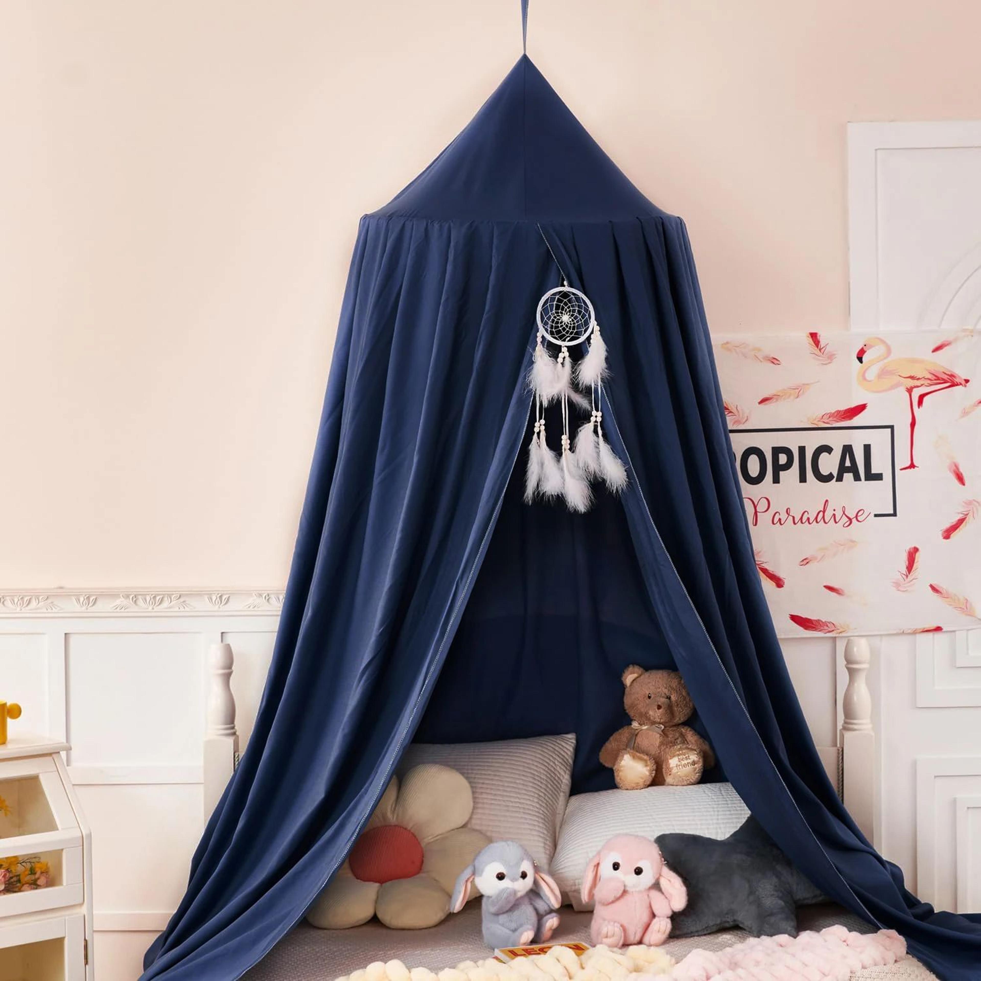 Battilo Kids Bed Canopy Mosquito Net 256 X 1063 Inch Round Hanging Play Tent 11