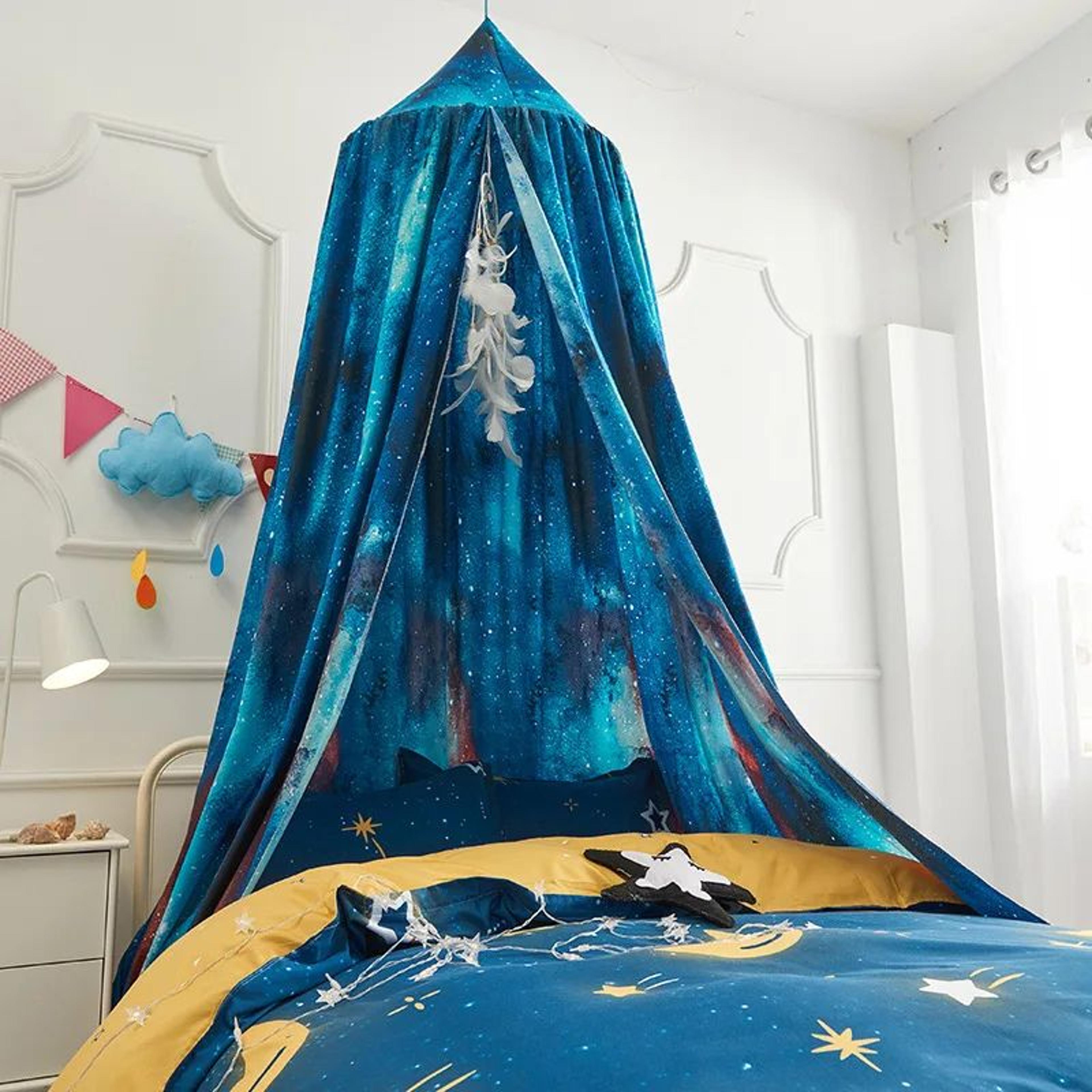 Round Dome Kids Bed Canopy Mosquito Net 65 X 250 Cm Castle Play Tent 8