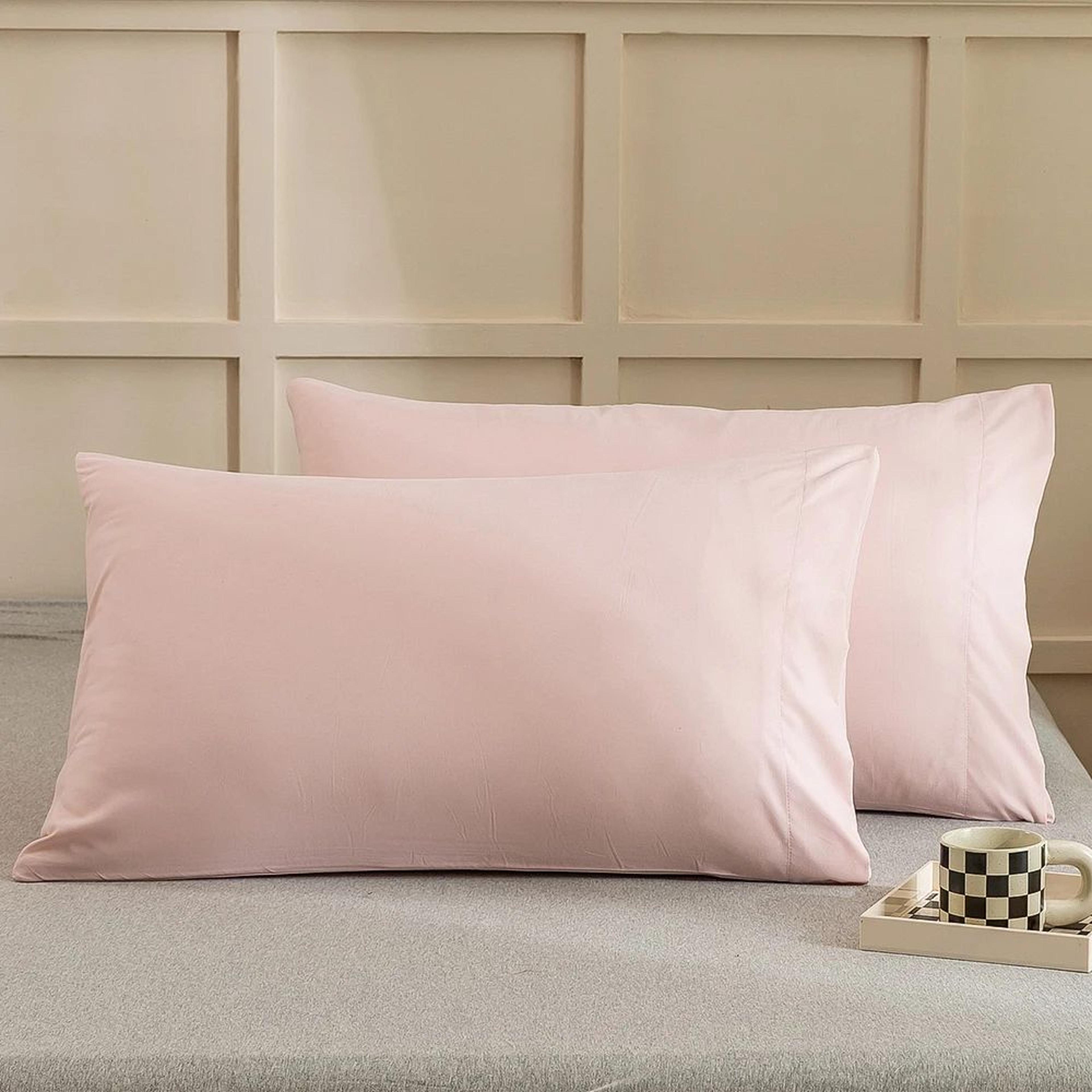 2PCS Soft Microfiber Envelope Pillowcases Queen King Size 16