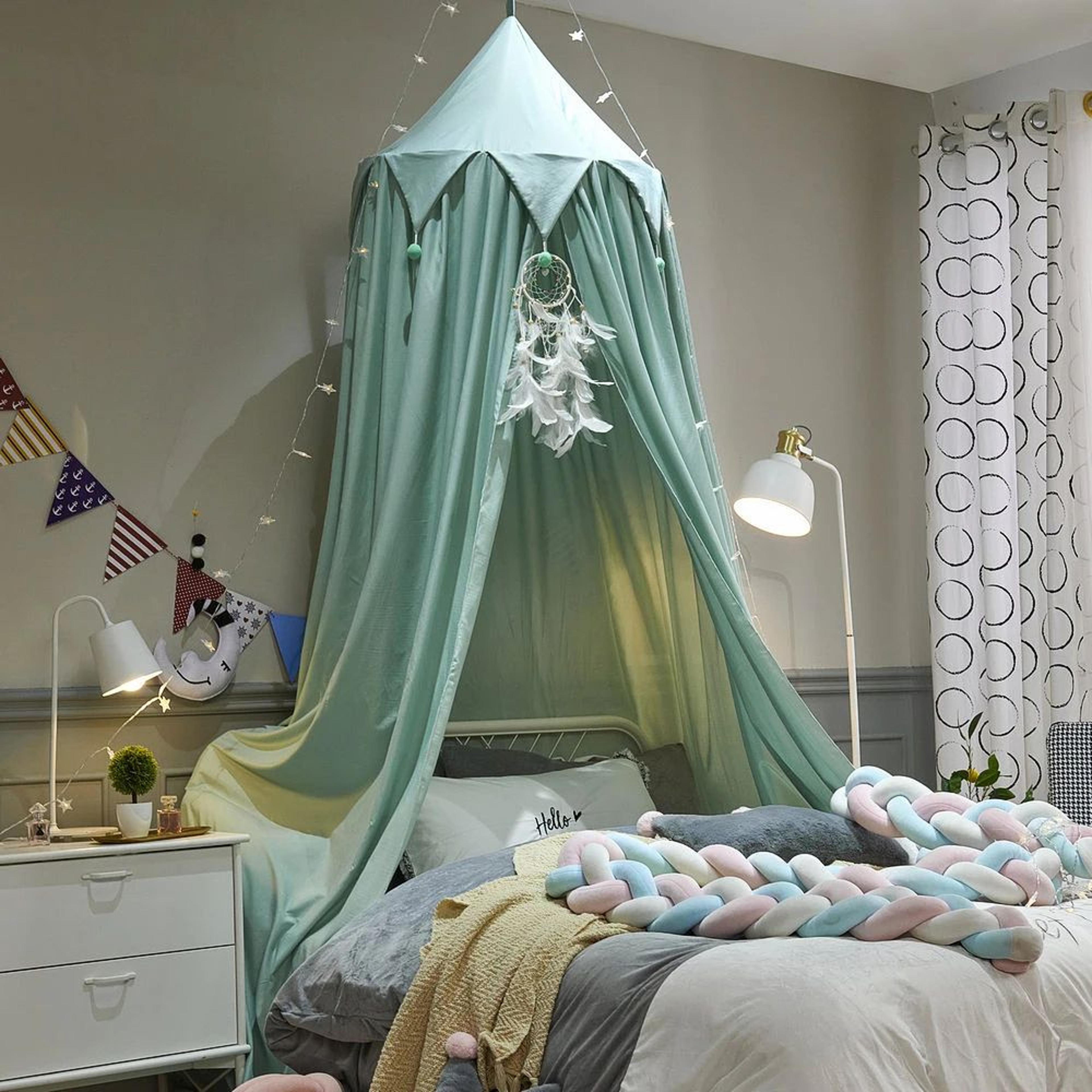 Battilo Round Dome Kids Bed Canopy Mosquito Net And Reading Noo 4