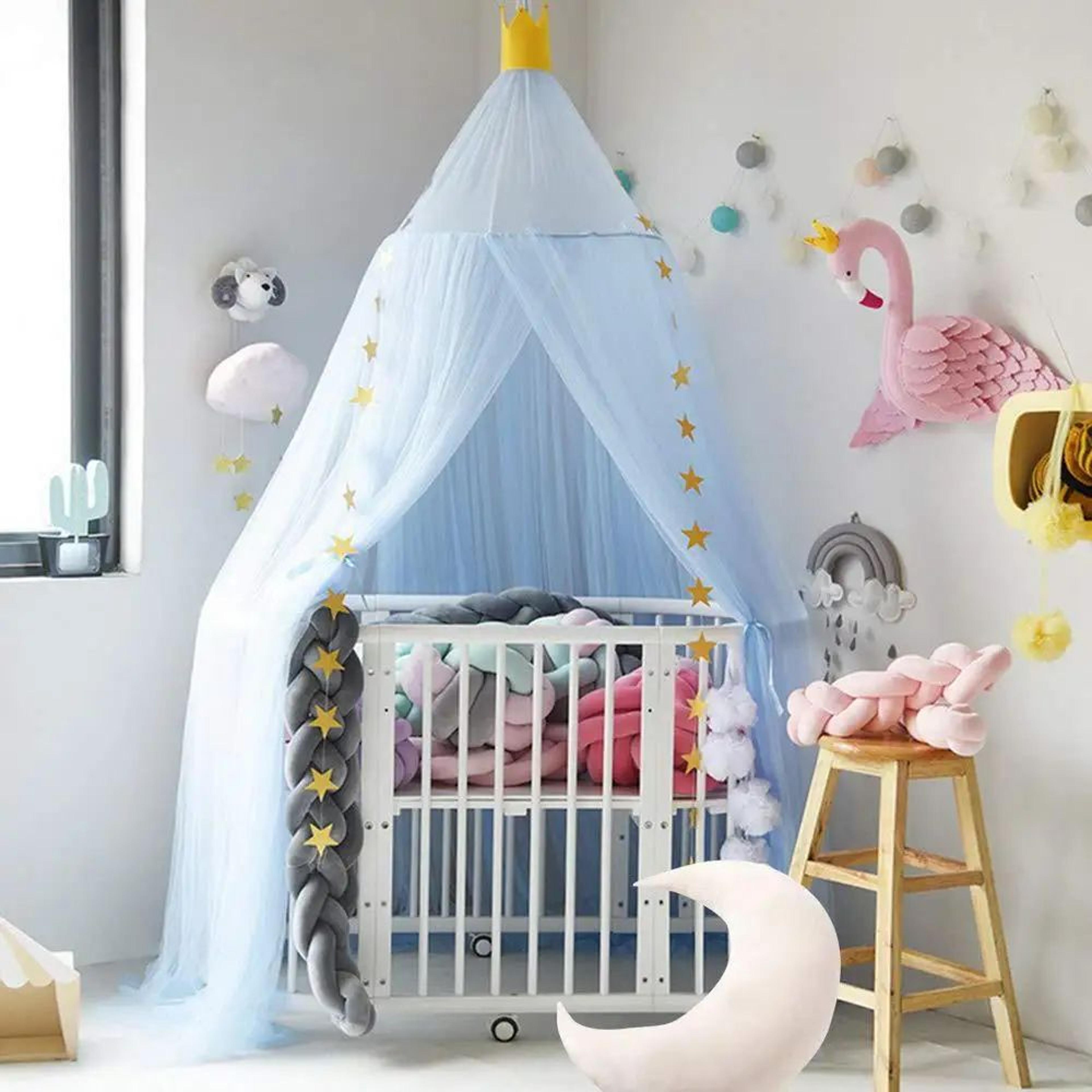 Elegant Round Dome Kids Bed Canopy Mosquito Net For Bedroom And Reading Nook 6