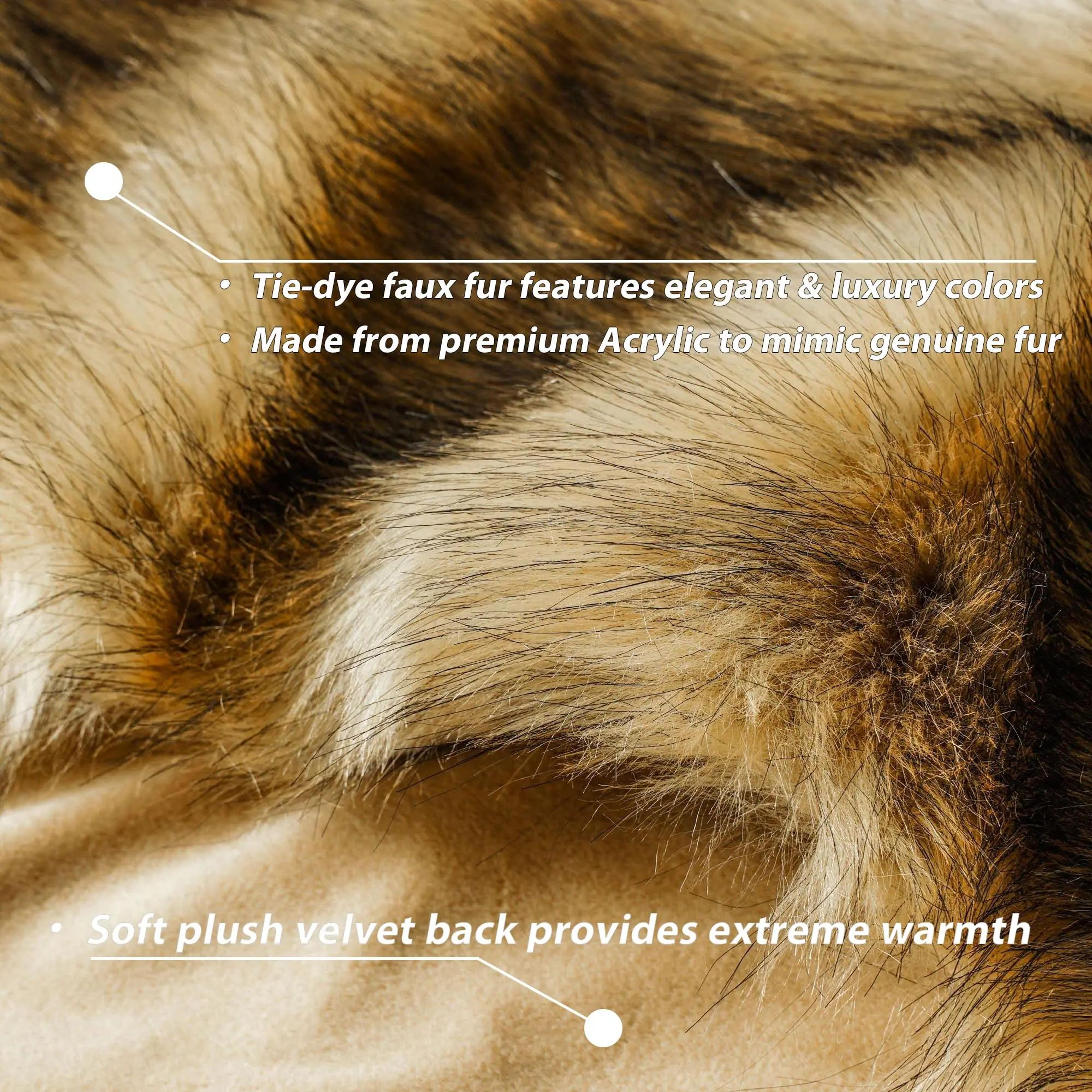 Luxury Faux Fur Throw Blanket Soft Fluffy Warm Blanket For Bed And Sofa 1