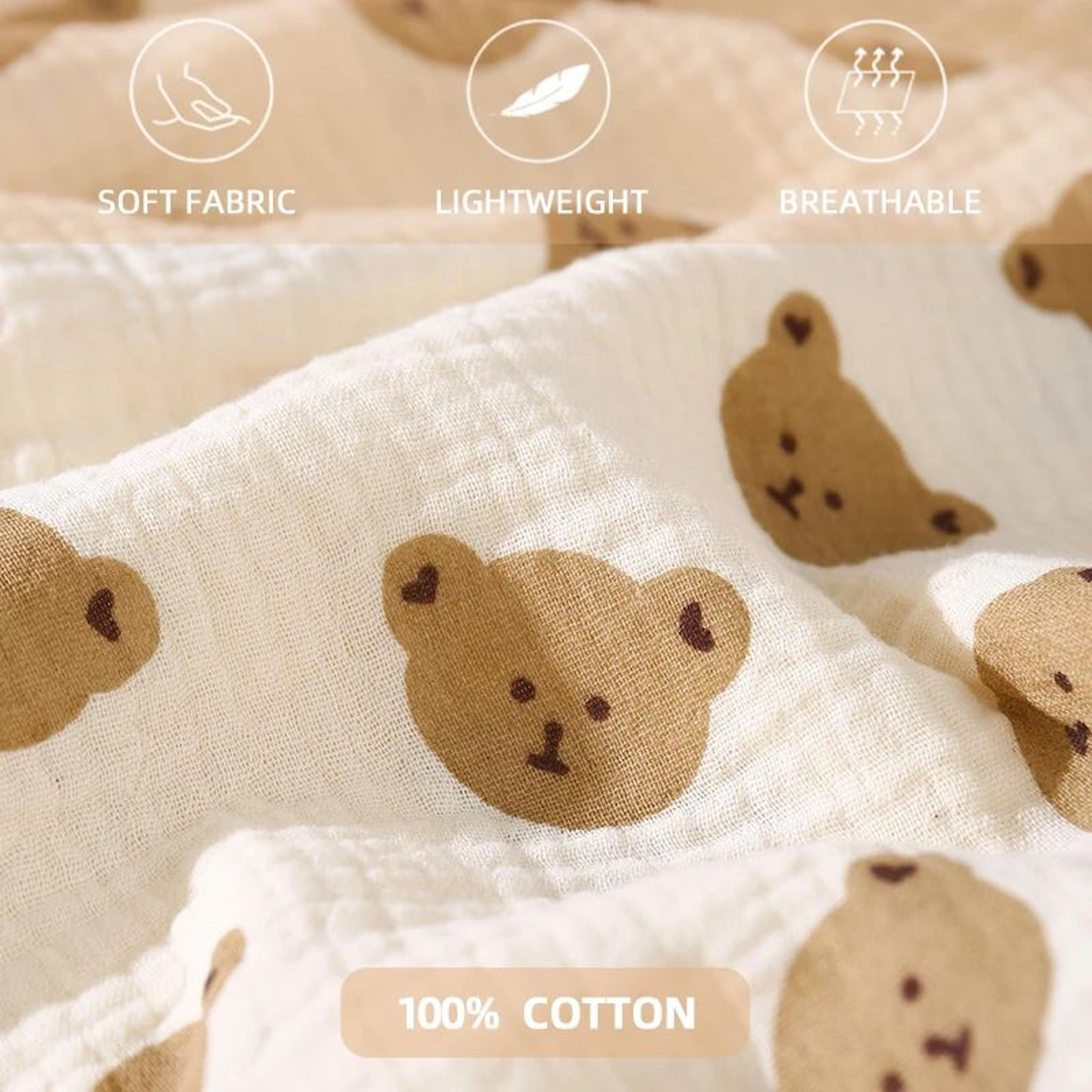 Soft Breathable 100 Cotton Muslin Baby Swaddle Blanket For Newborns 4