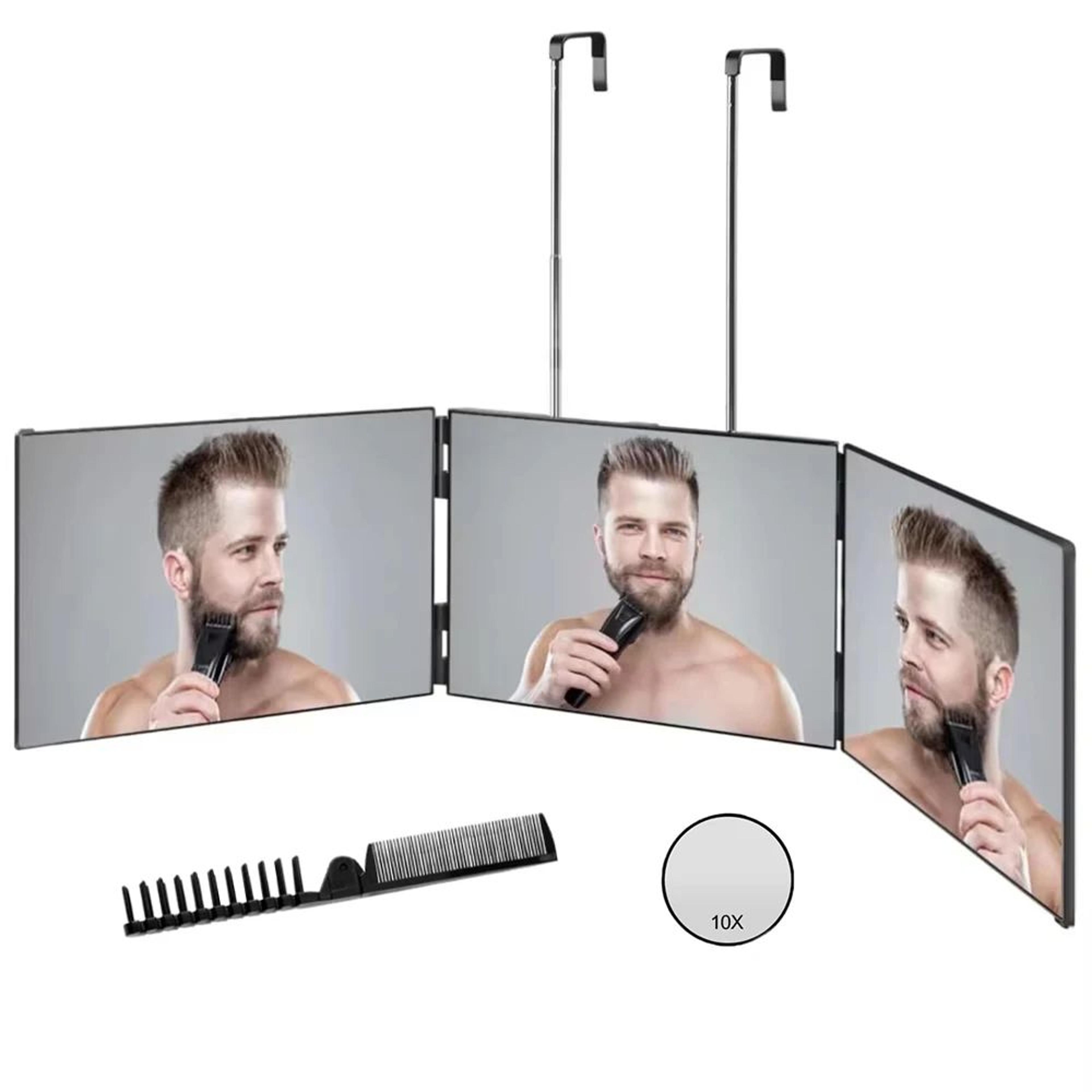 360 Trifold Self Haircut Mirror With Adjustable Telescoping Hooks 8