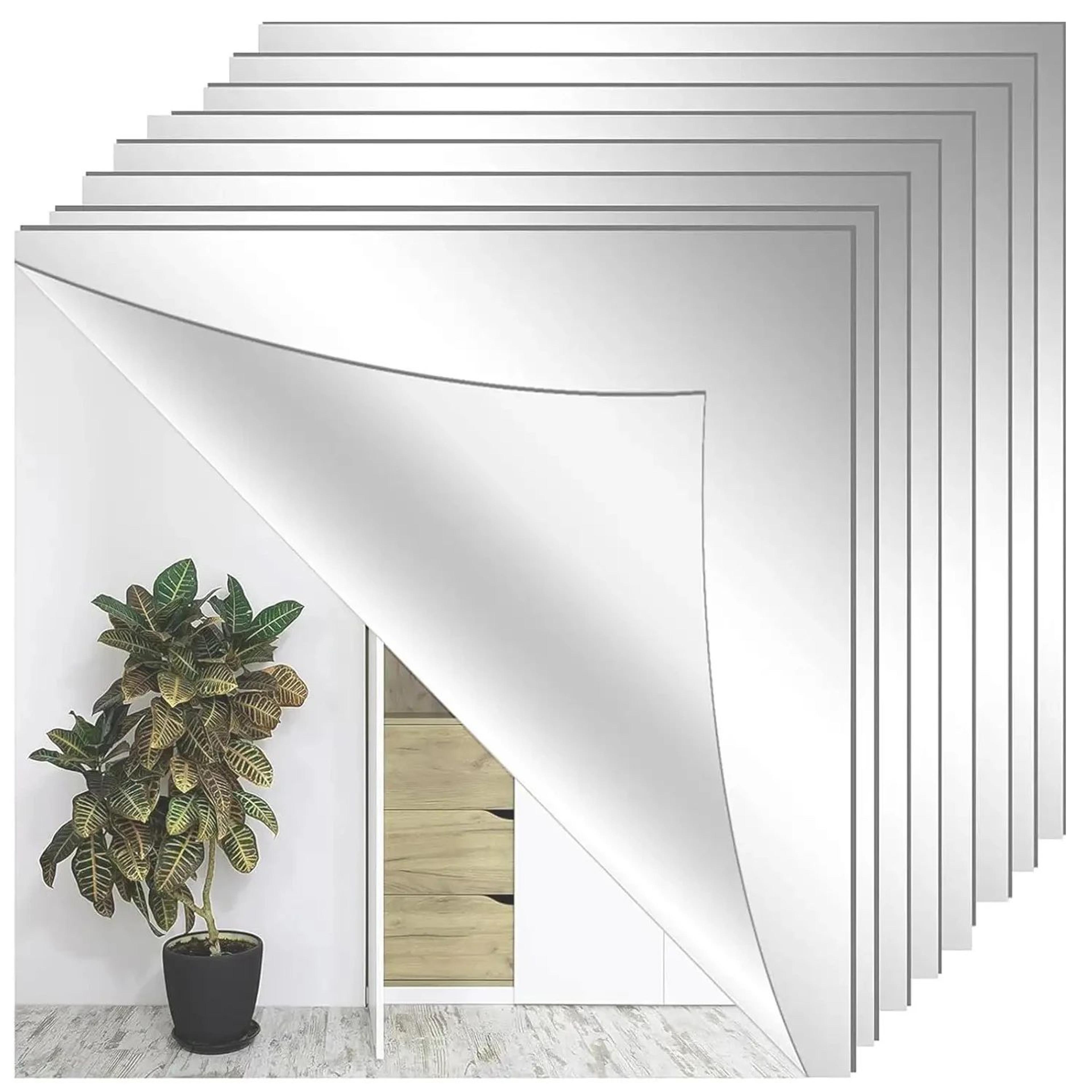 Shatterproof Soft Acrylic Full Length Wall Mirror Frameless Full Body Mirror 7