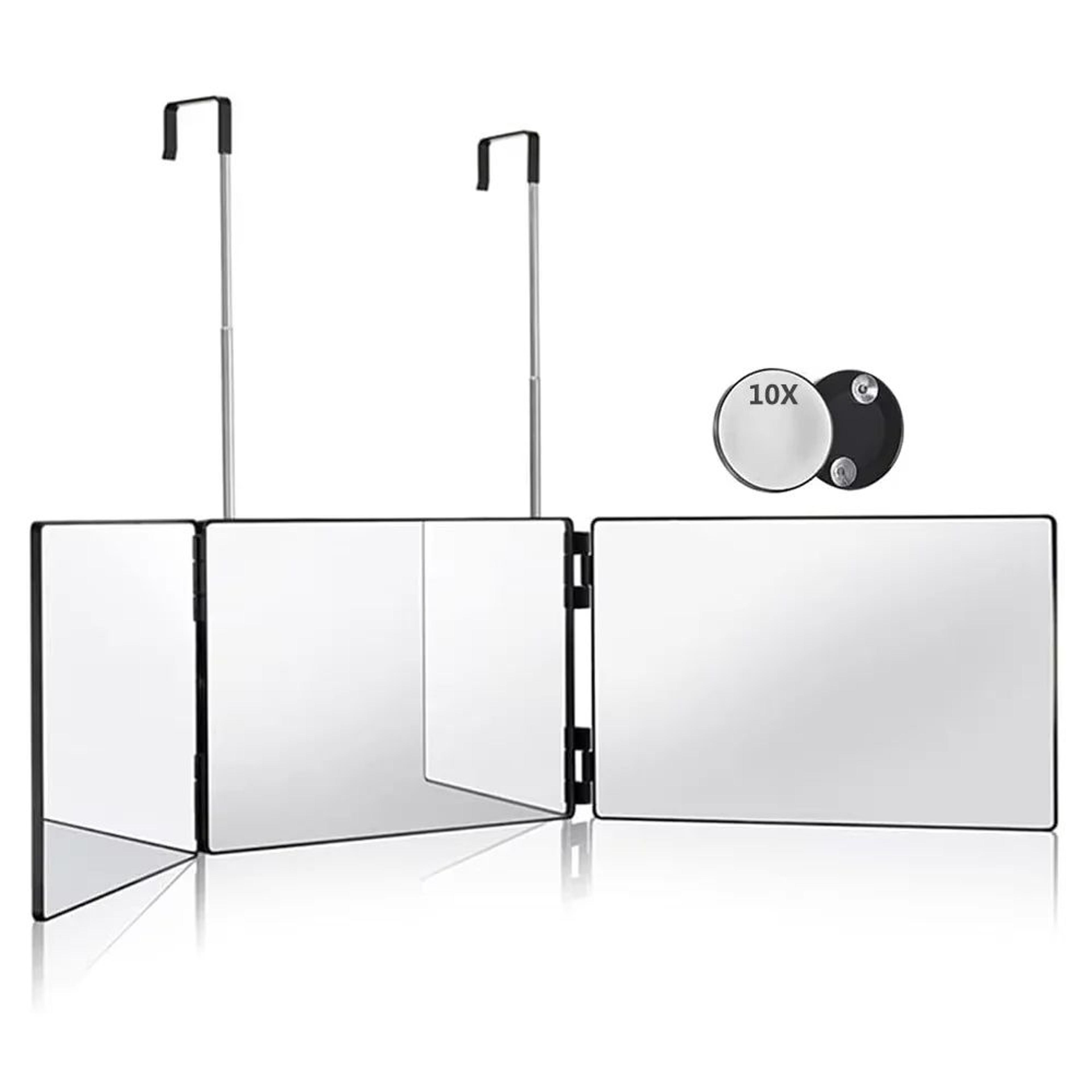 360 View 3 Way Self Haircut Mirror With Adjustable Telescoping Hooks 8