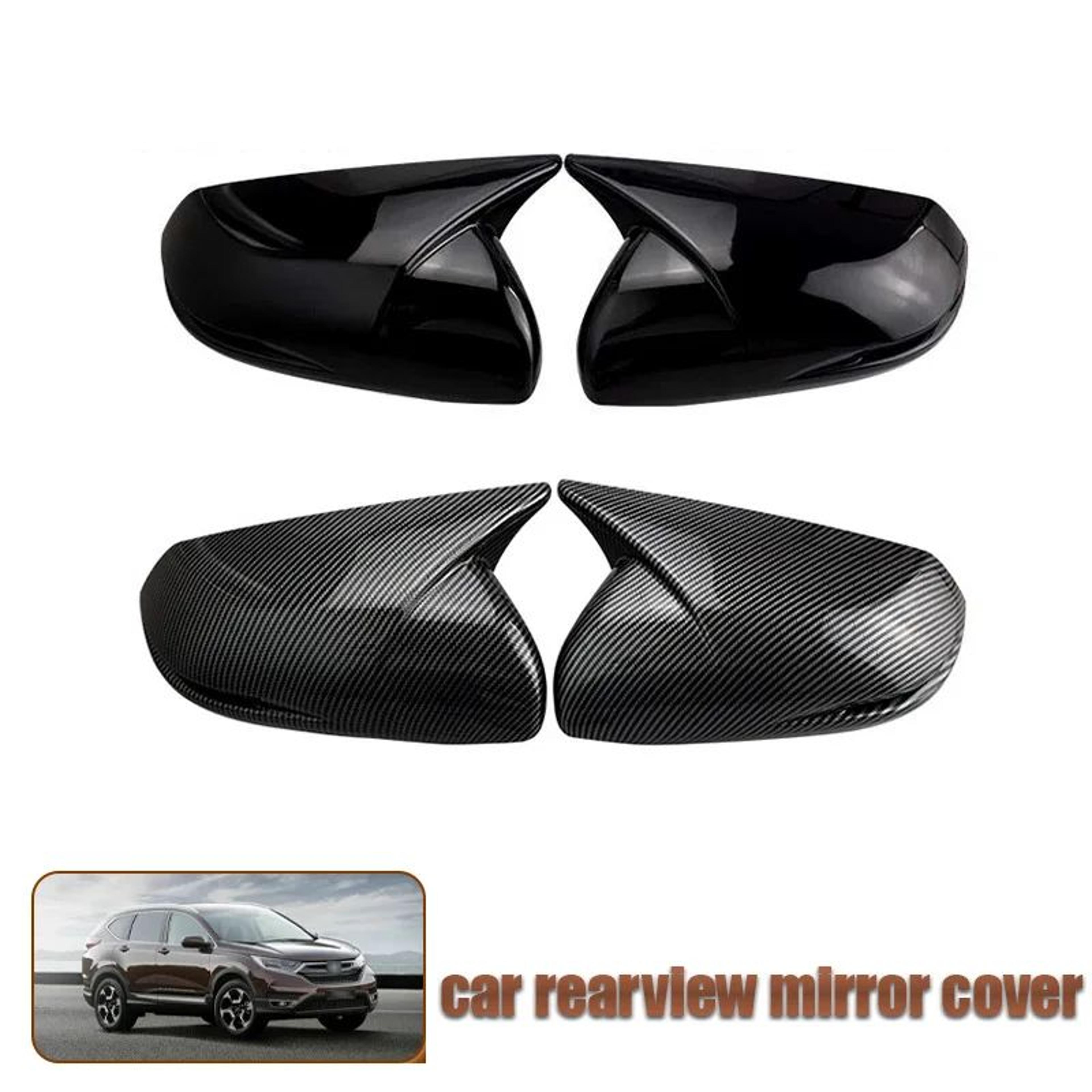 honda cr-v 2015-2021 carbon fiber style rearview mirror cover caps