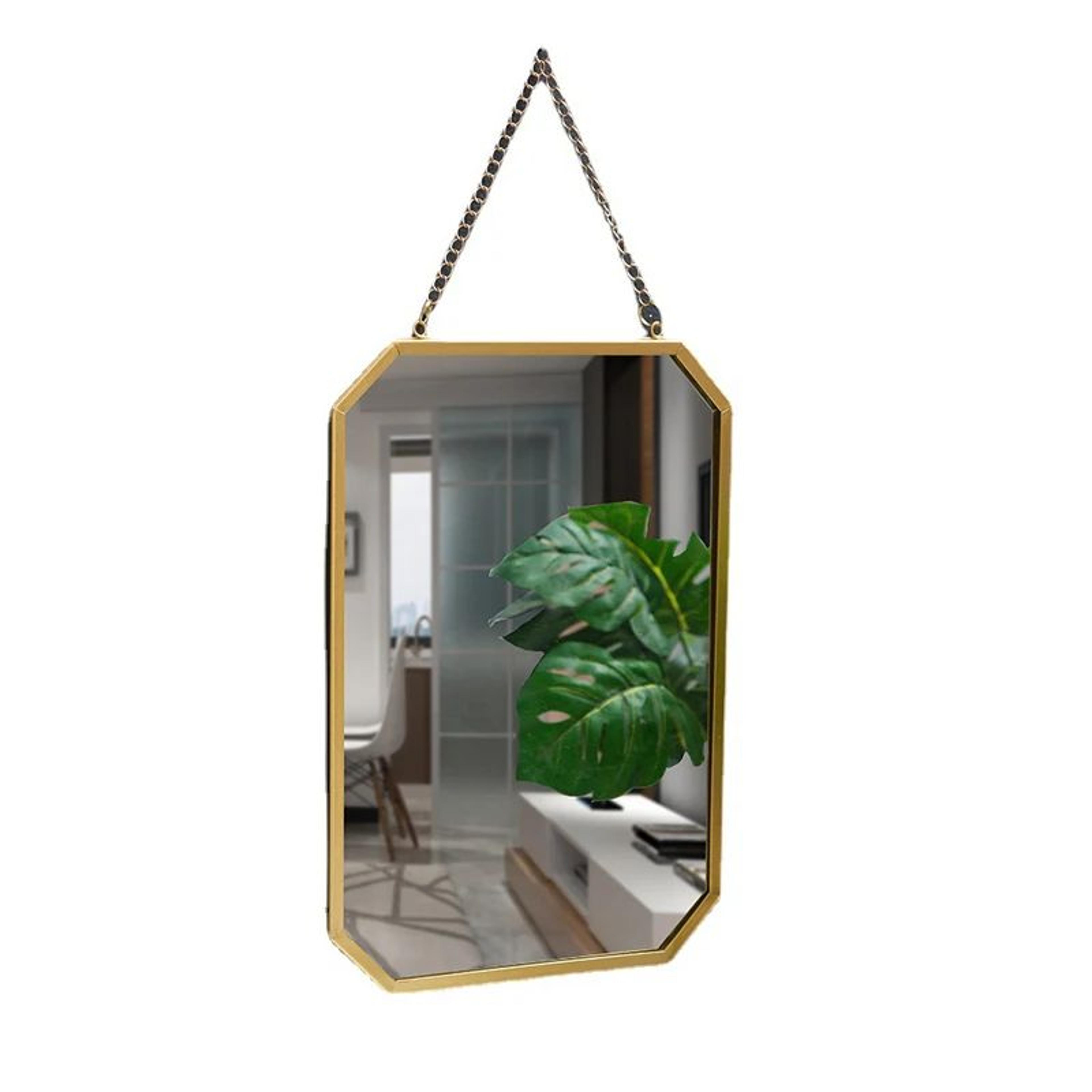 Nordic Iron Art Rectangular Wall Mirror For Bathroom And Vanity 1