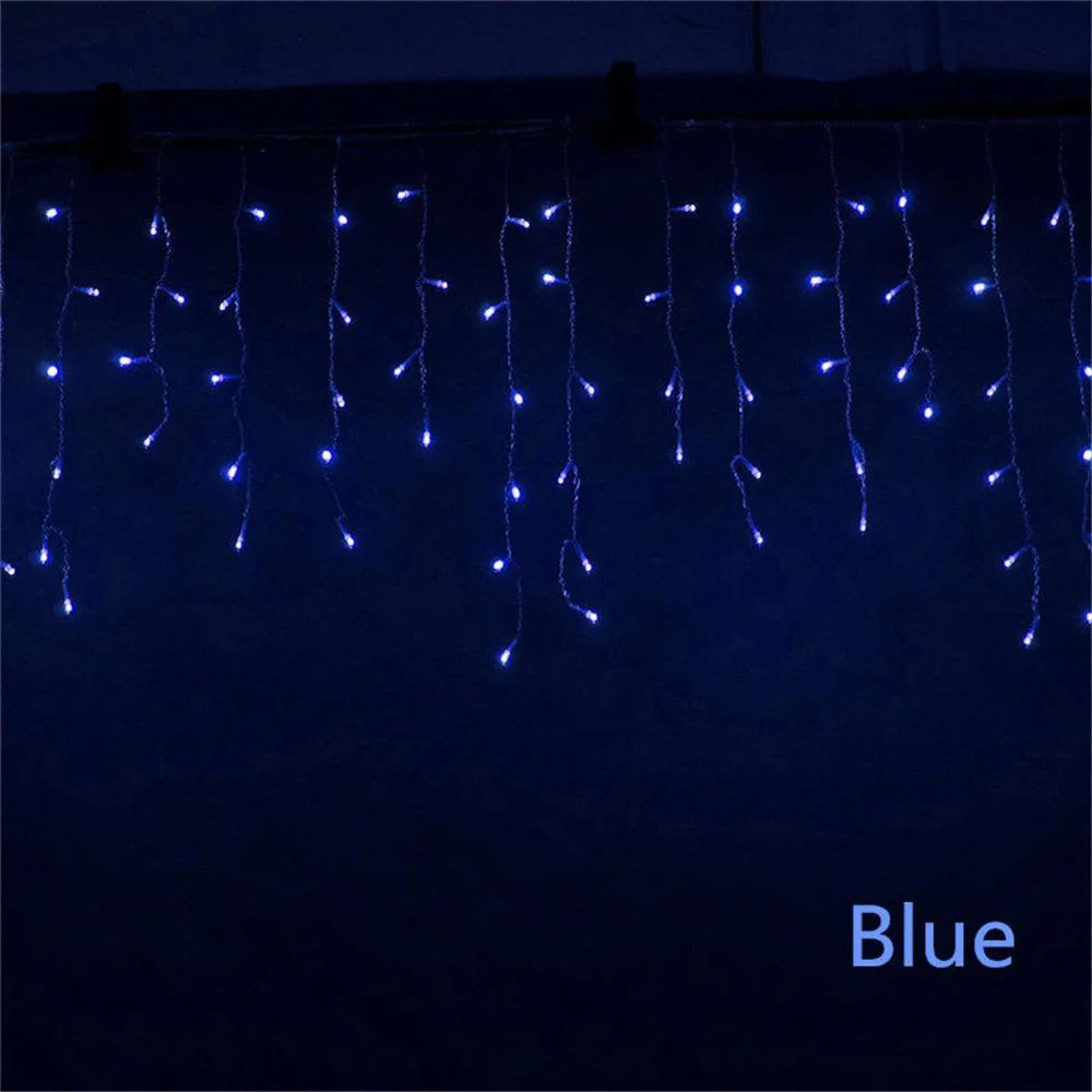 5M Waterfall LED Curtain String Lights With 8 Modes For Christmas And Outdoor Decor 8