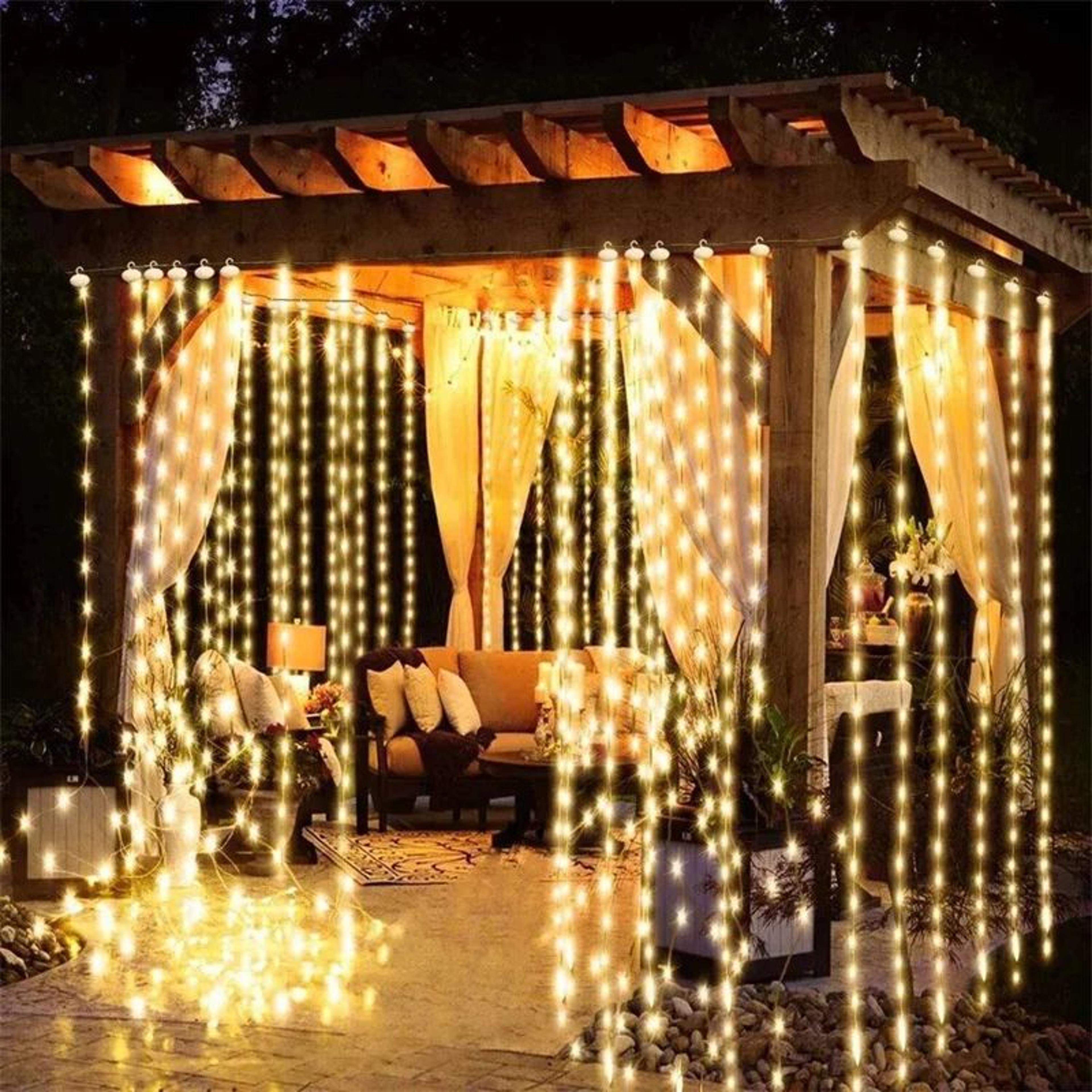 USB LED Curtain Fairy Lights With 8 Modes For Bedroom Wedding And Holiday Decor 1