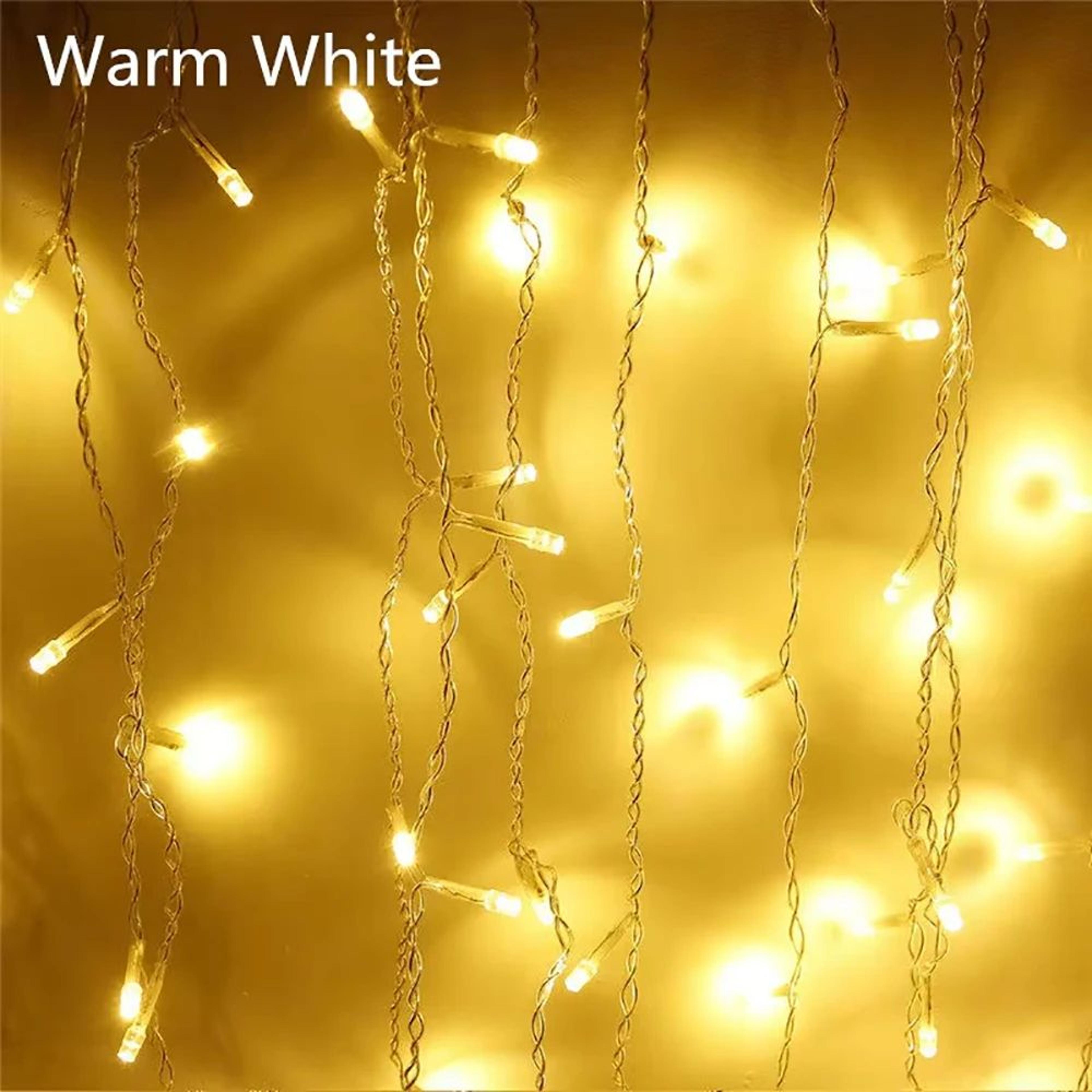 LED Icicle Waterfall String Lights For Outdoor Christmas And Eaves Decor 6