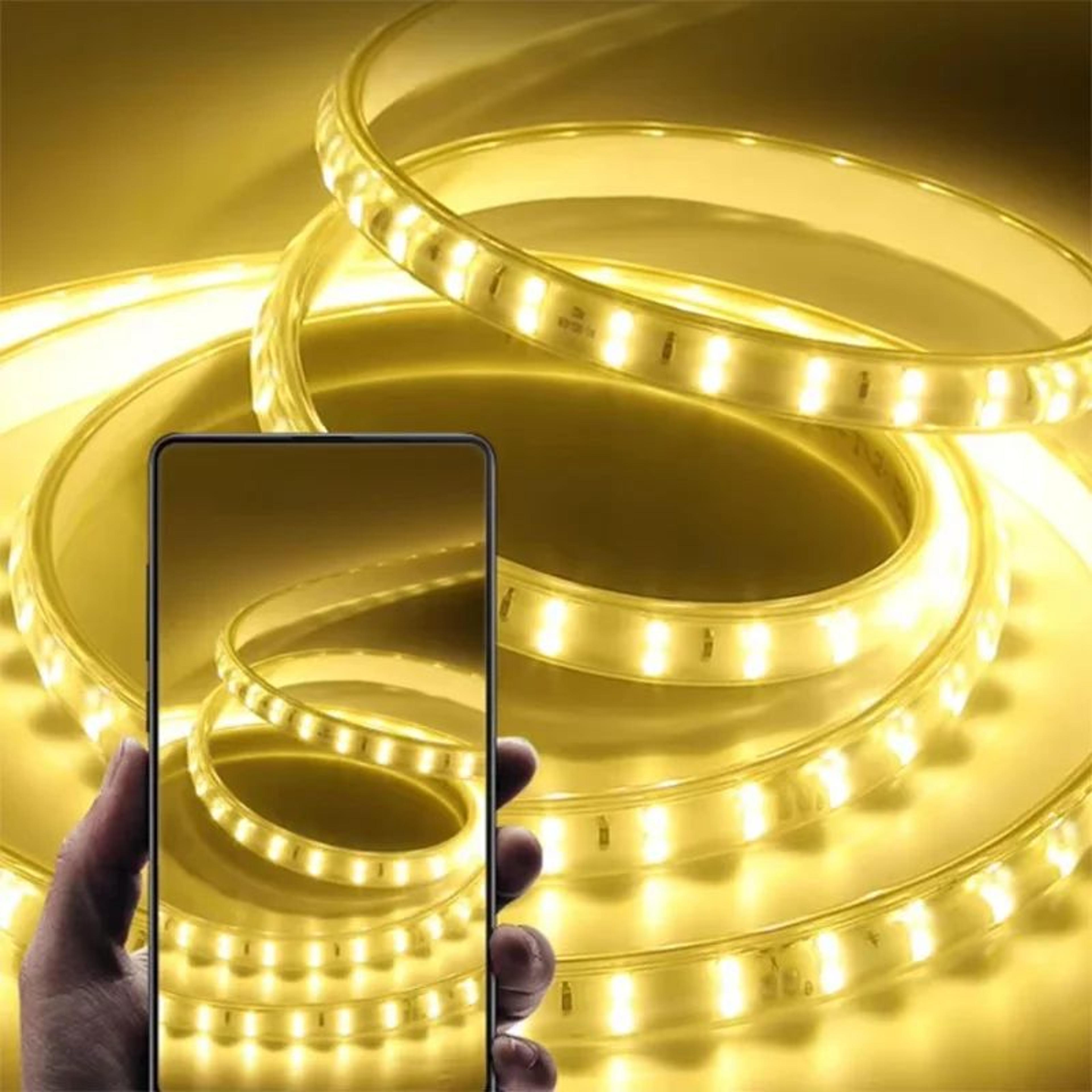 220V Waterproof LED Strip Light With EU Plug Flexible 2835 Ribbon For Indoor And Outdoor Decor 2