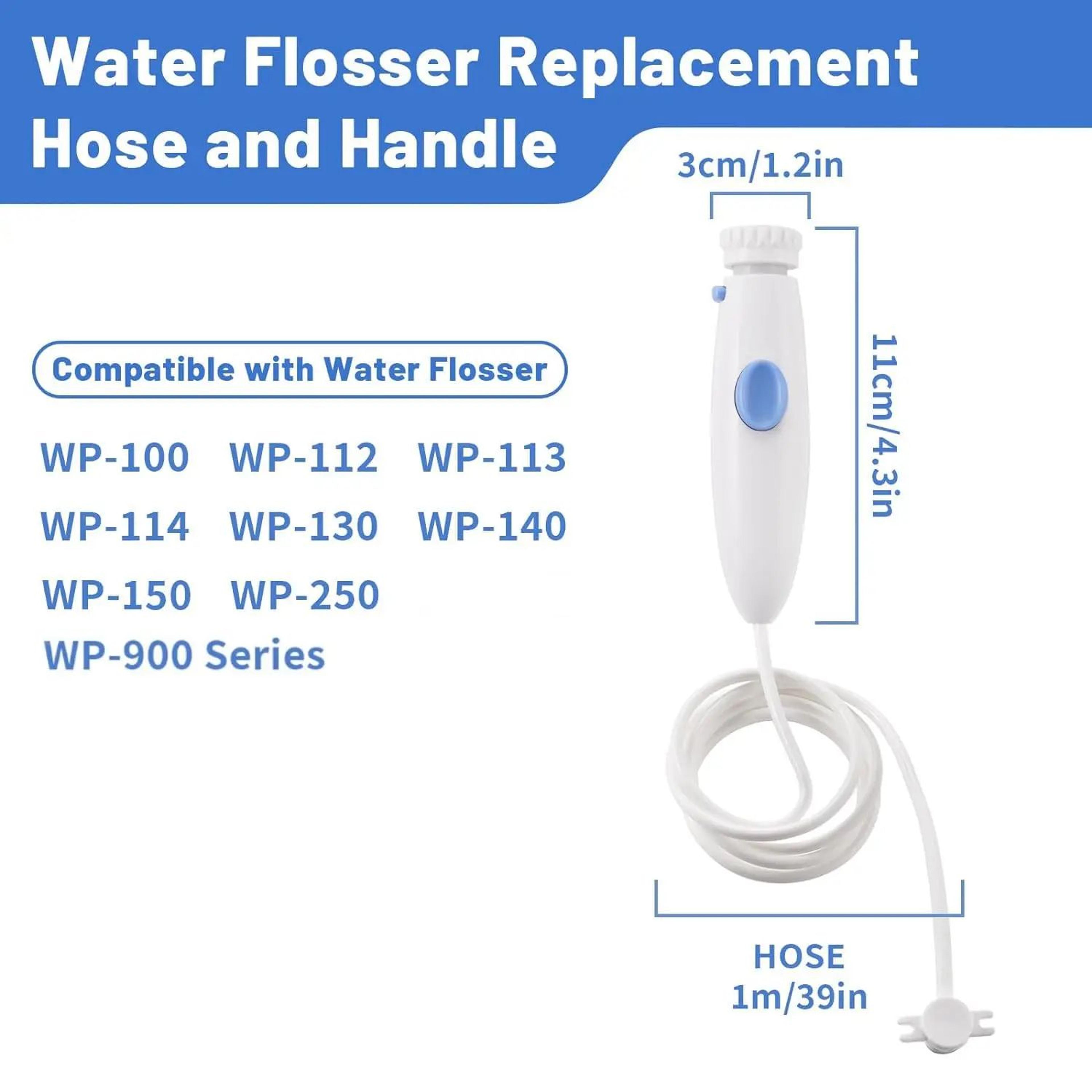 water flosser replacement hose and handle for waterpik wp-100 wp-140 wp-150 wp-900 series