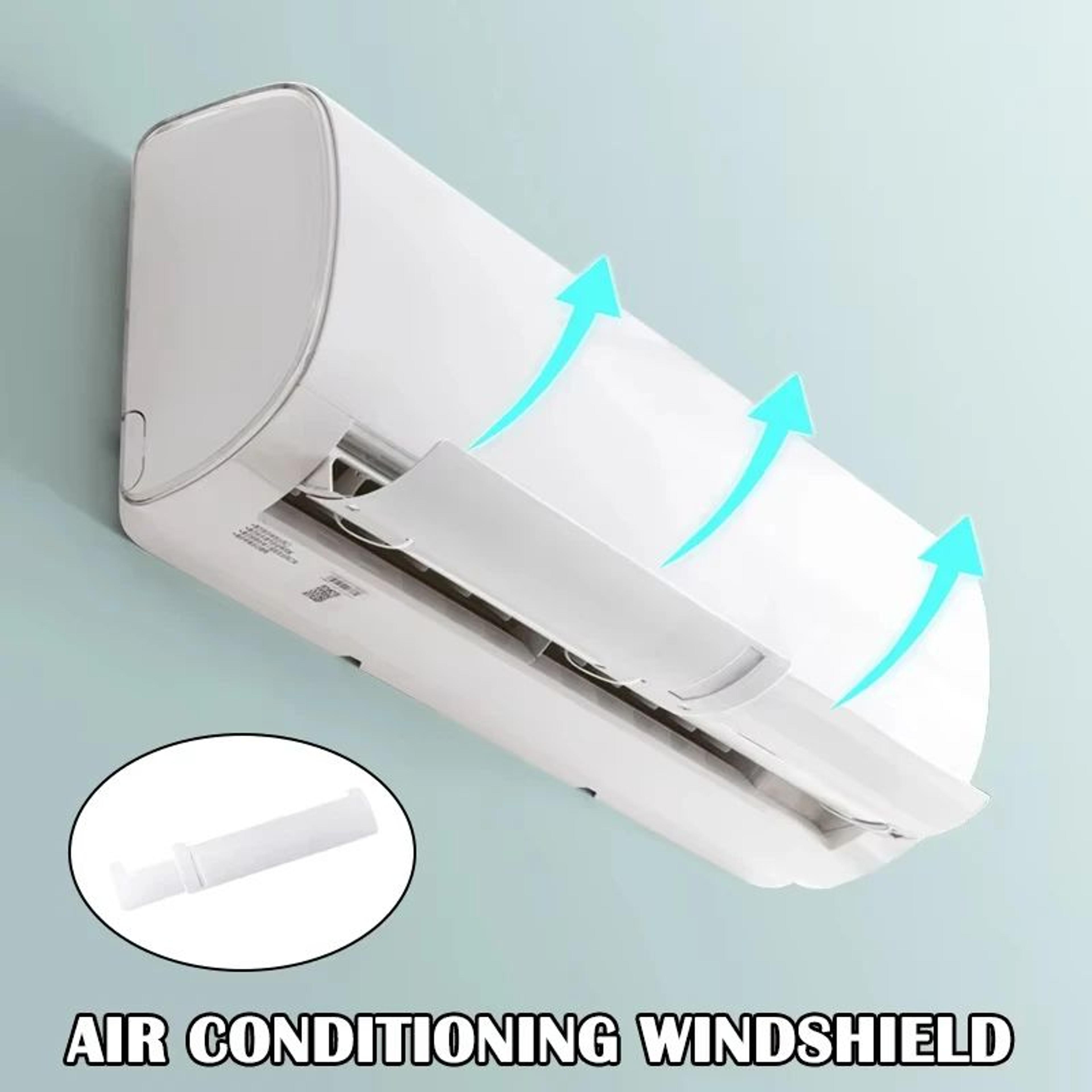 retractable air conditioner deflector adjustable anti-direct blow airflow diverter