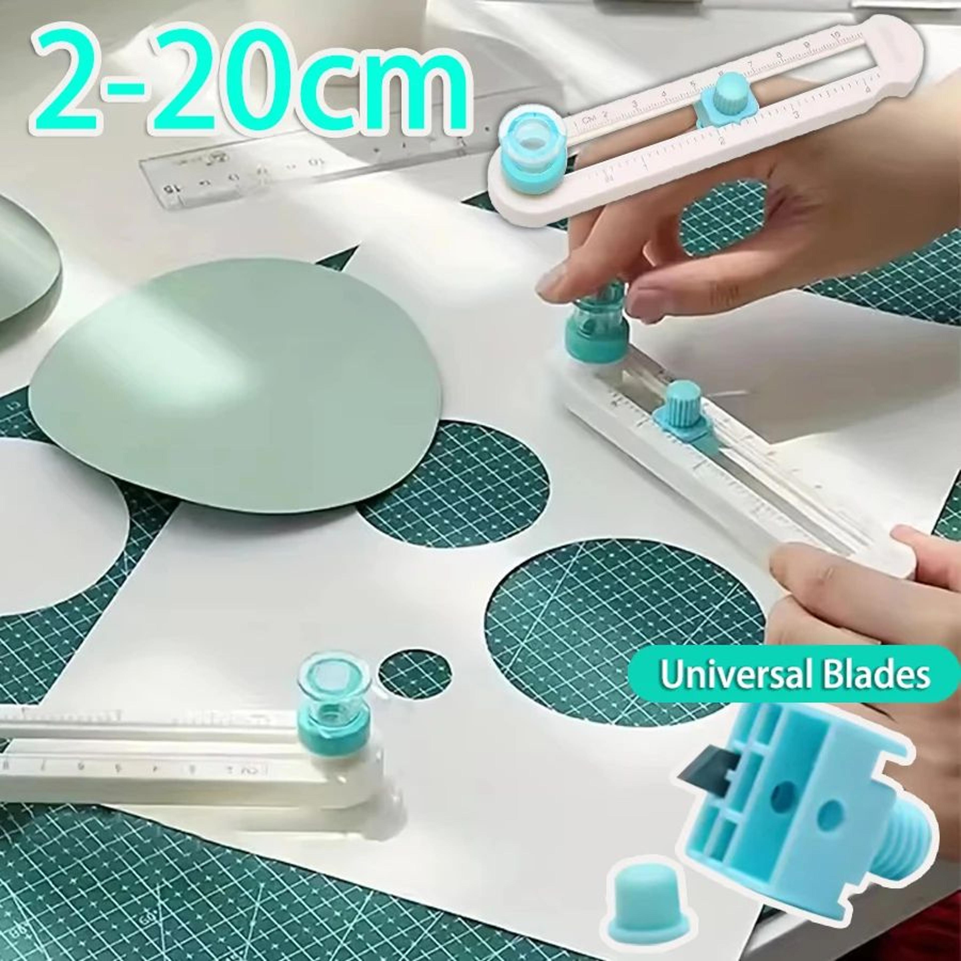 adjustable 0.8-7.9 inch circle paper cutter for scrapbooking and crafts