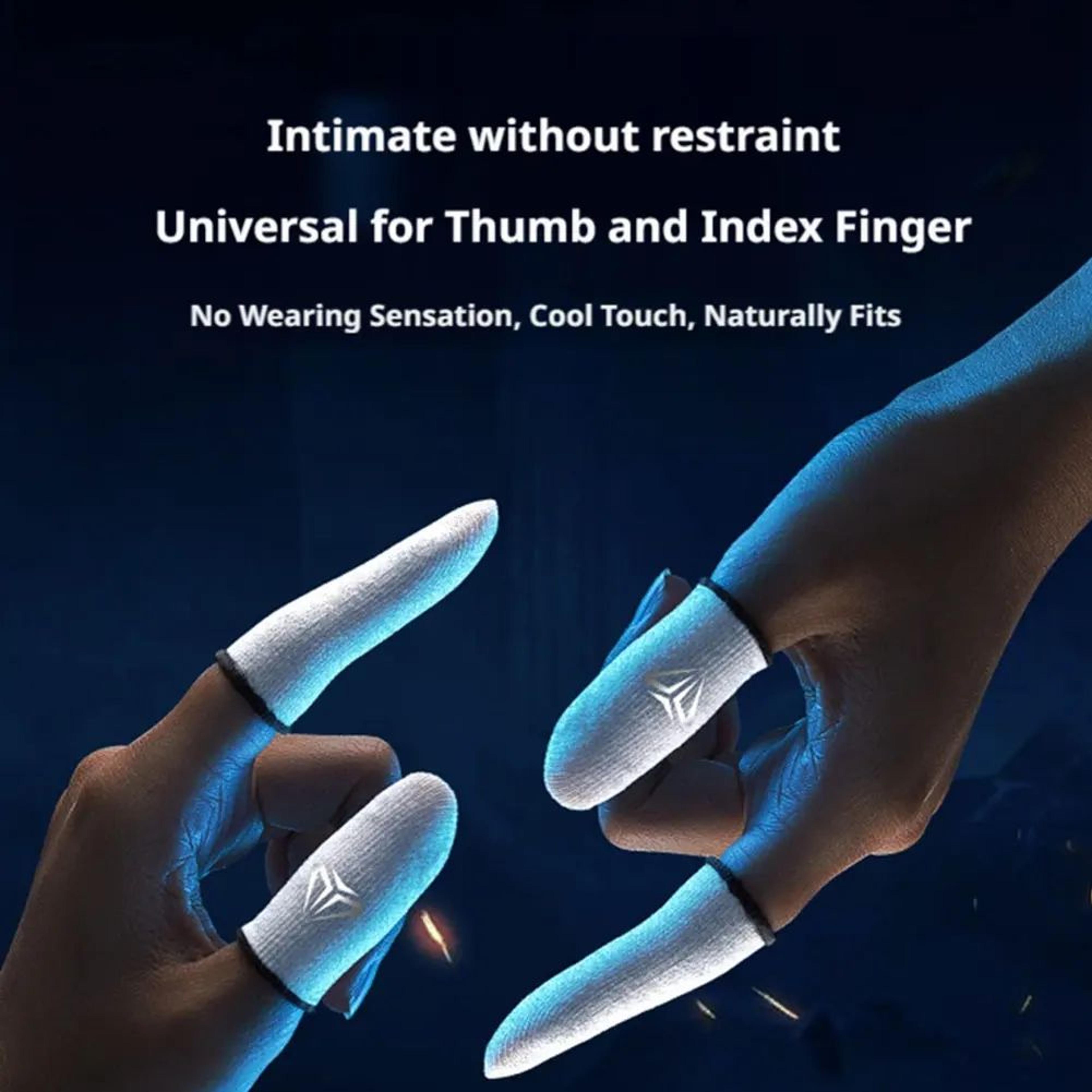 Superconducting Fiber Gaming Finger Sleeves  UltraThin Sweatproof Touchscreen Thumb Covers 5