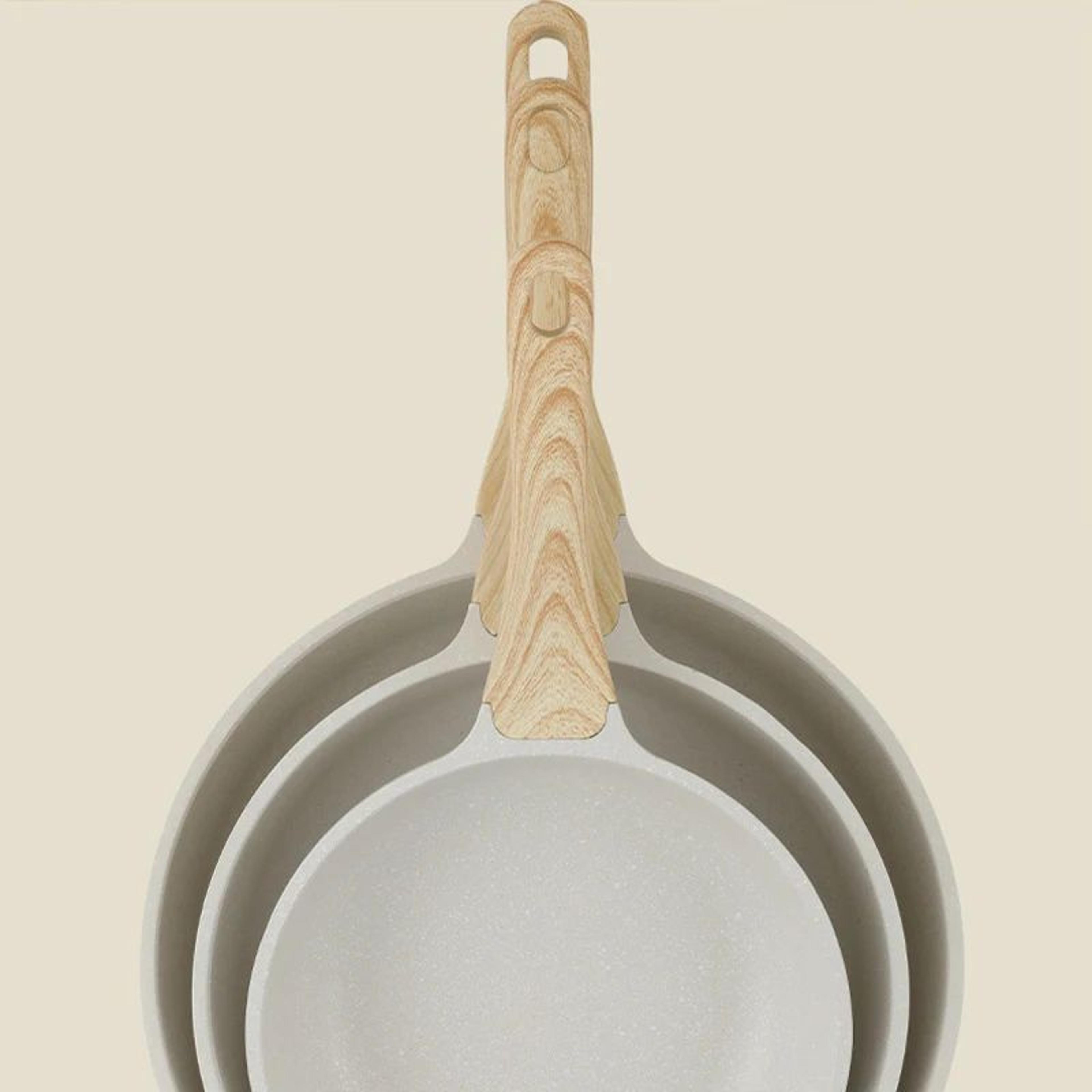 28cm Ceramic NonStick Frying Wok Pan For Induction And Gas Stoves 5