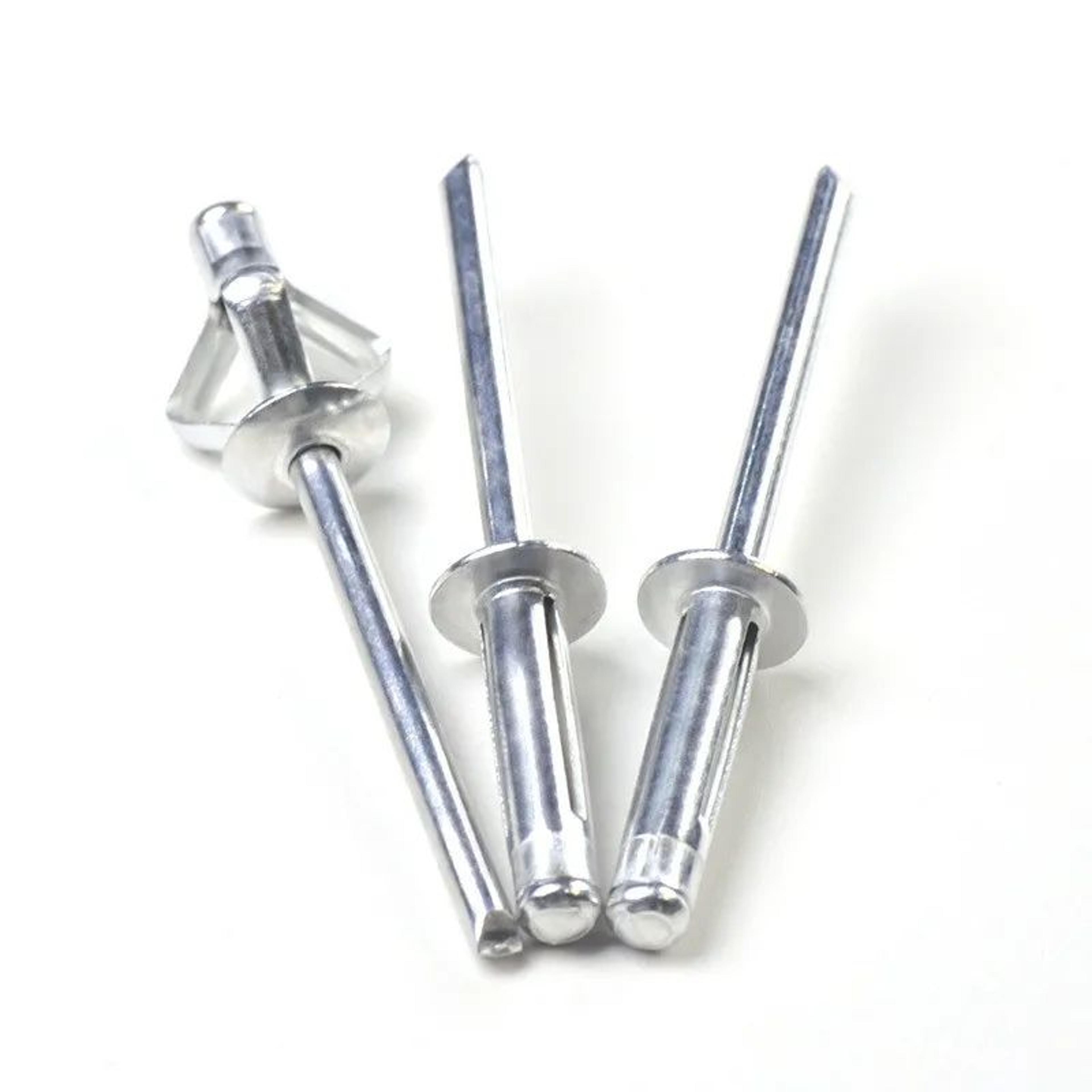 50PCS Aluminum Folding Blind Rivets For Soft Materials 32mm 40mm 48mm 3