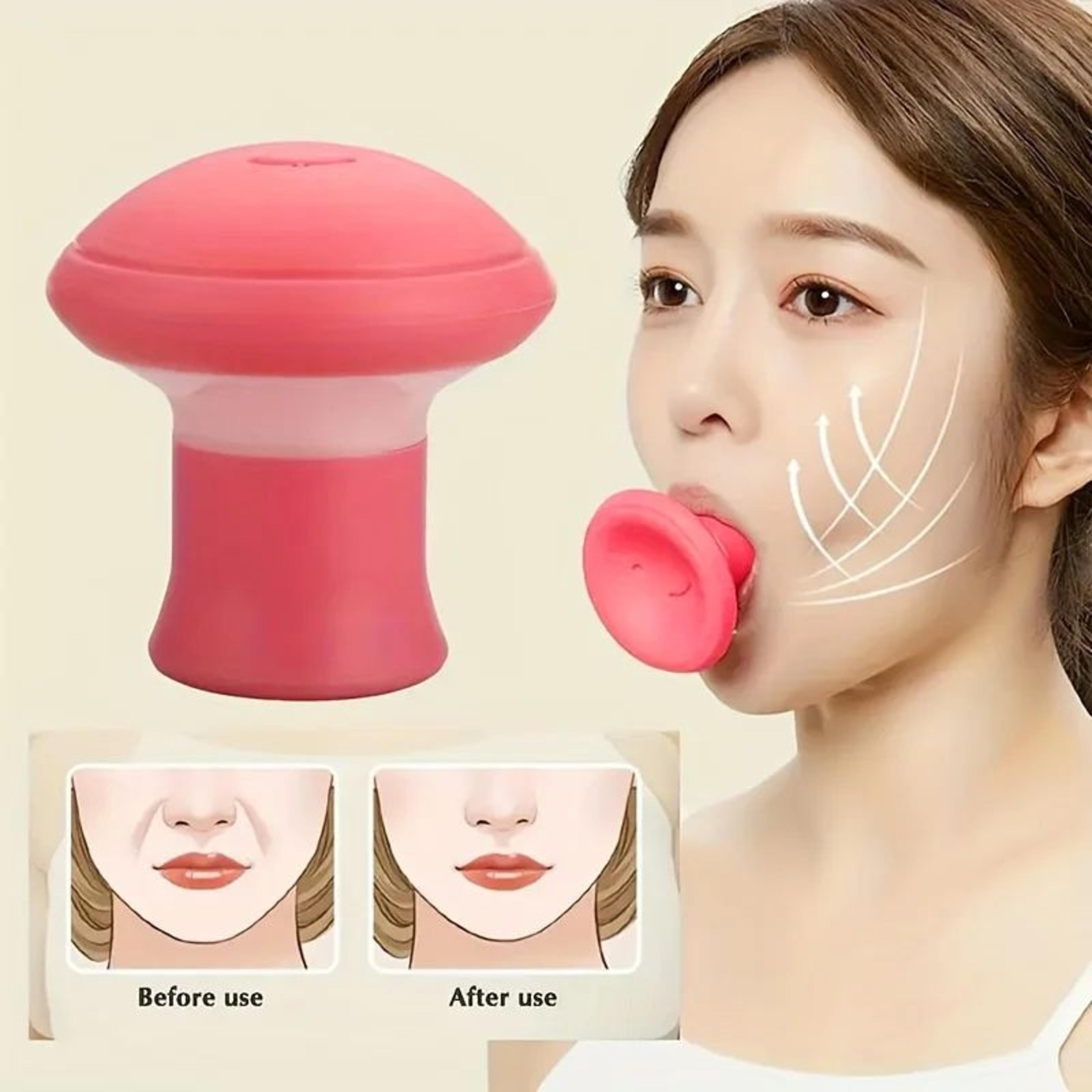 silicone v-line facial muscle trainer and jawline exerciser
