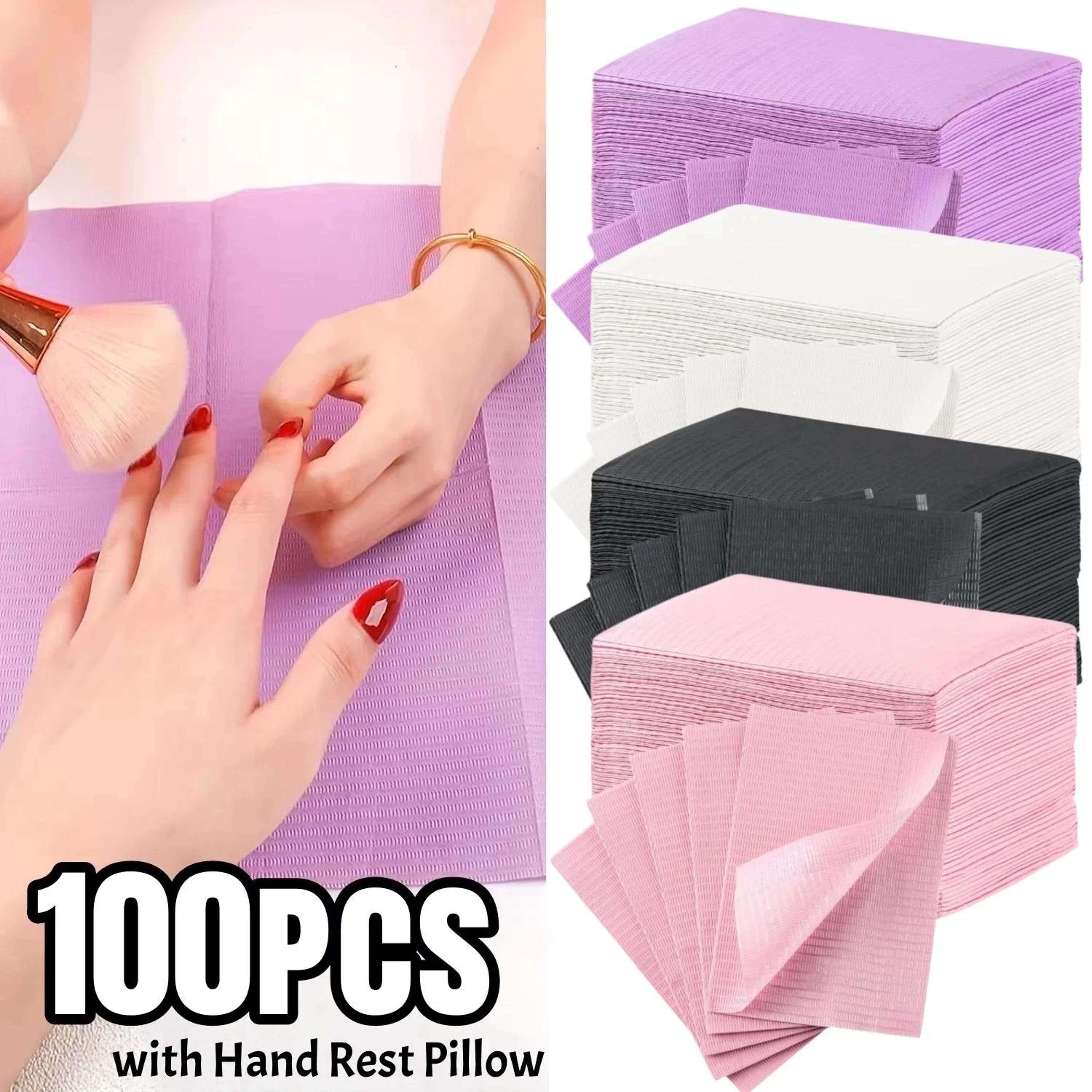 20/100pcs disposable nail art table mats waterproof manicure table covers