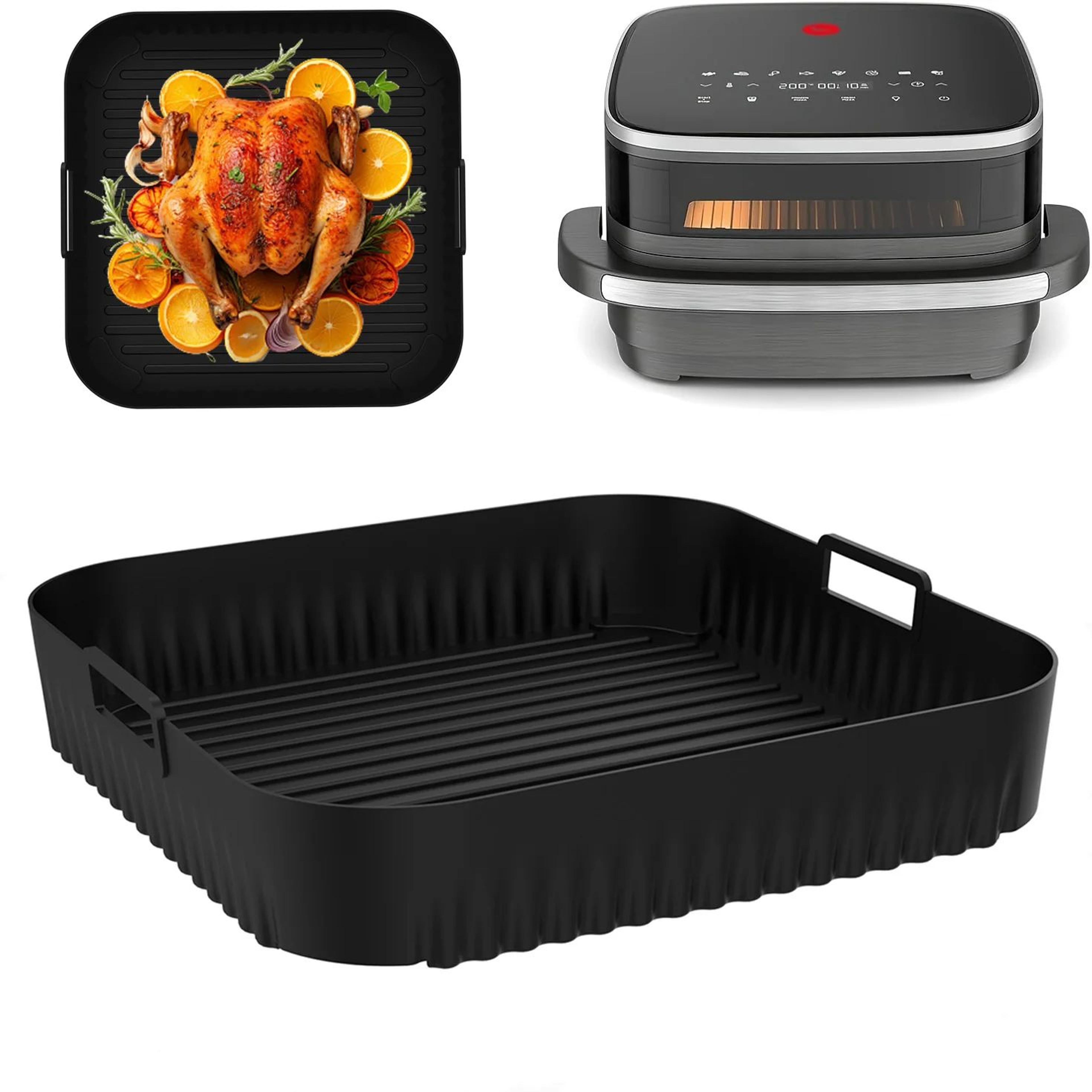 26cm reusable air fryer silicone liner for moulinex easy fry xl