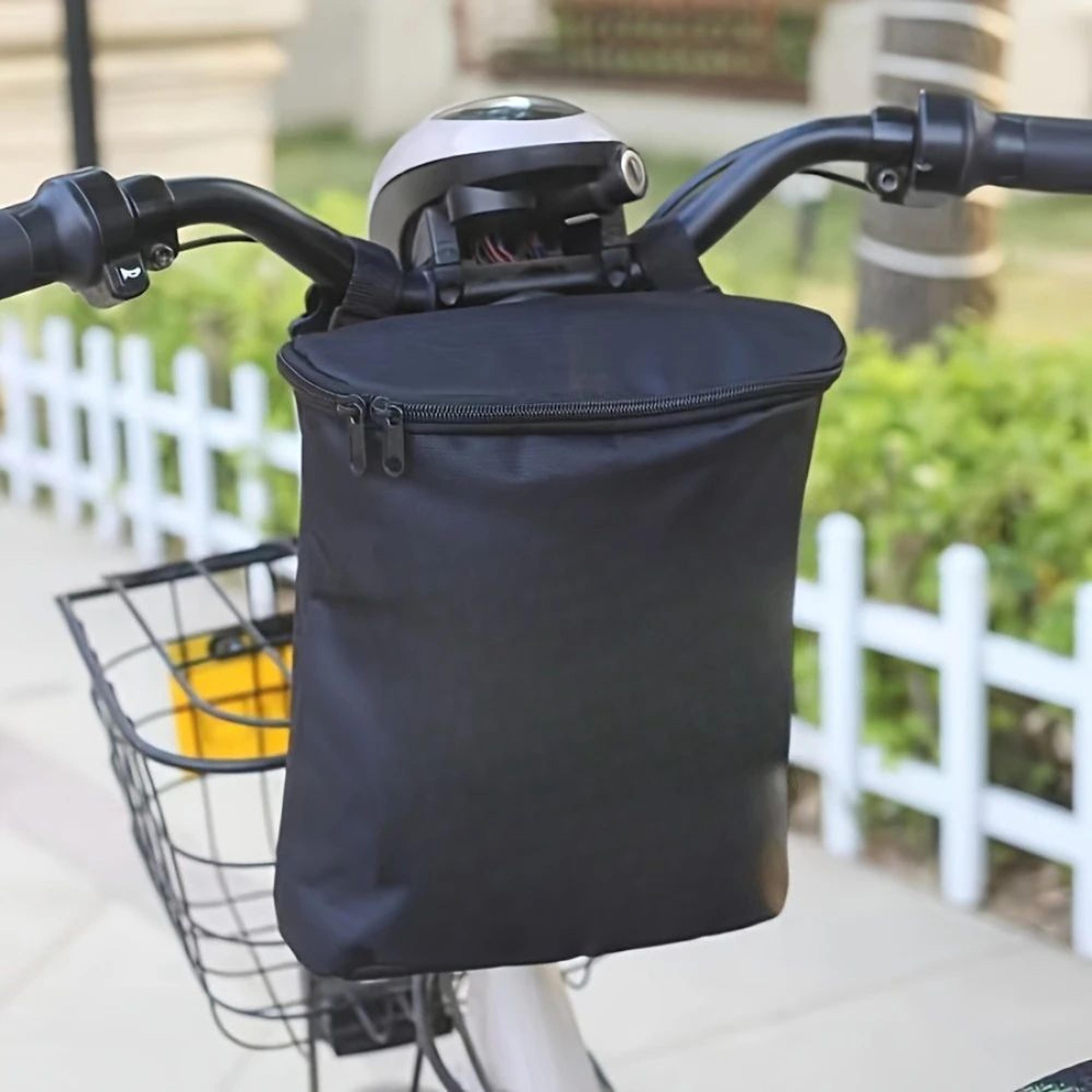 large capacity motorcycle handlebar bag - waterproof oxford scooter storage organizer