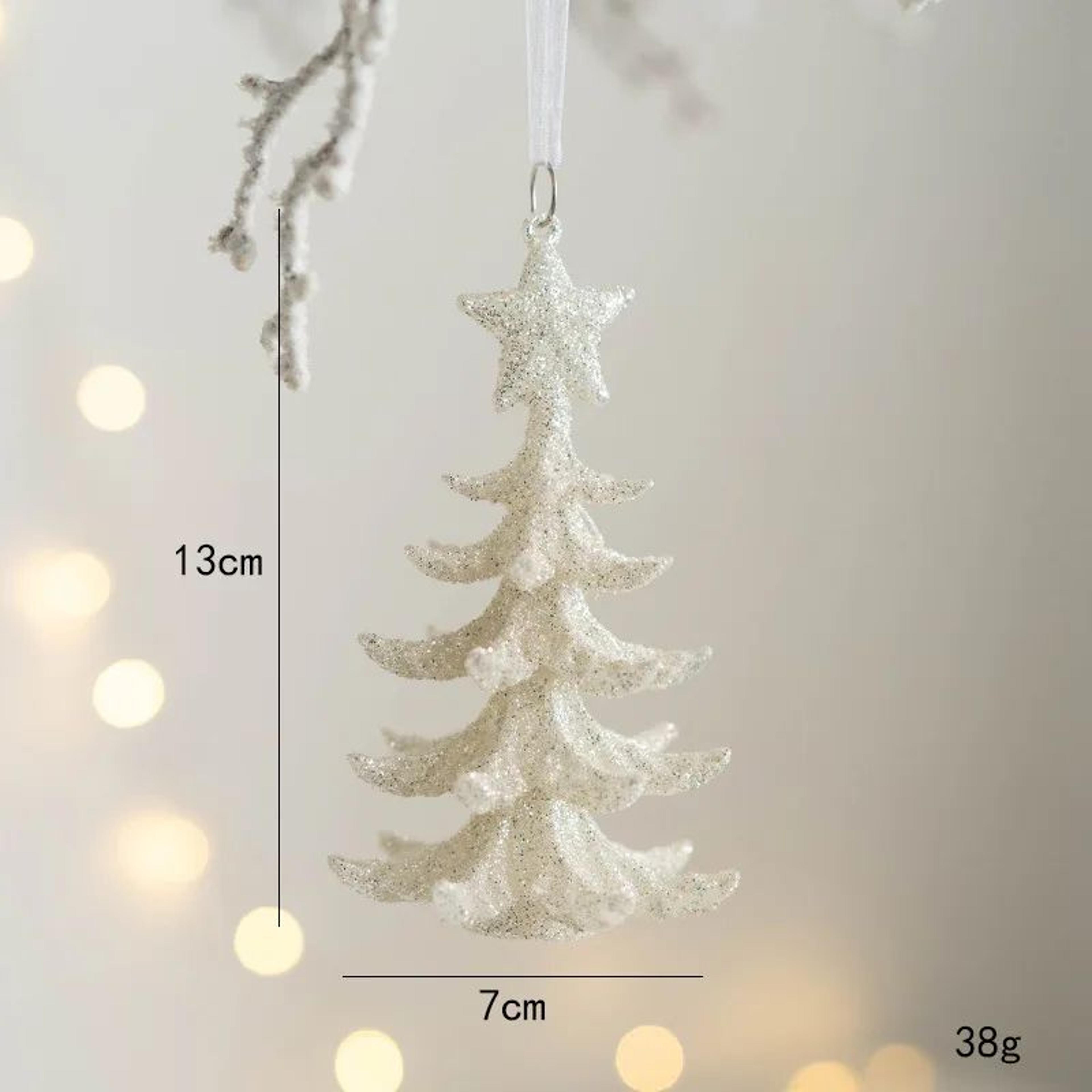 christmas angel girl hanging ornament with deer antlers and star holiday tree decor