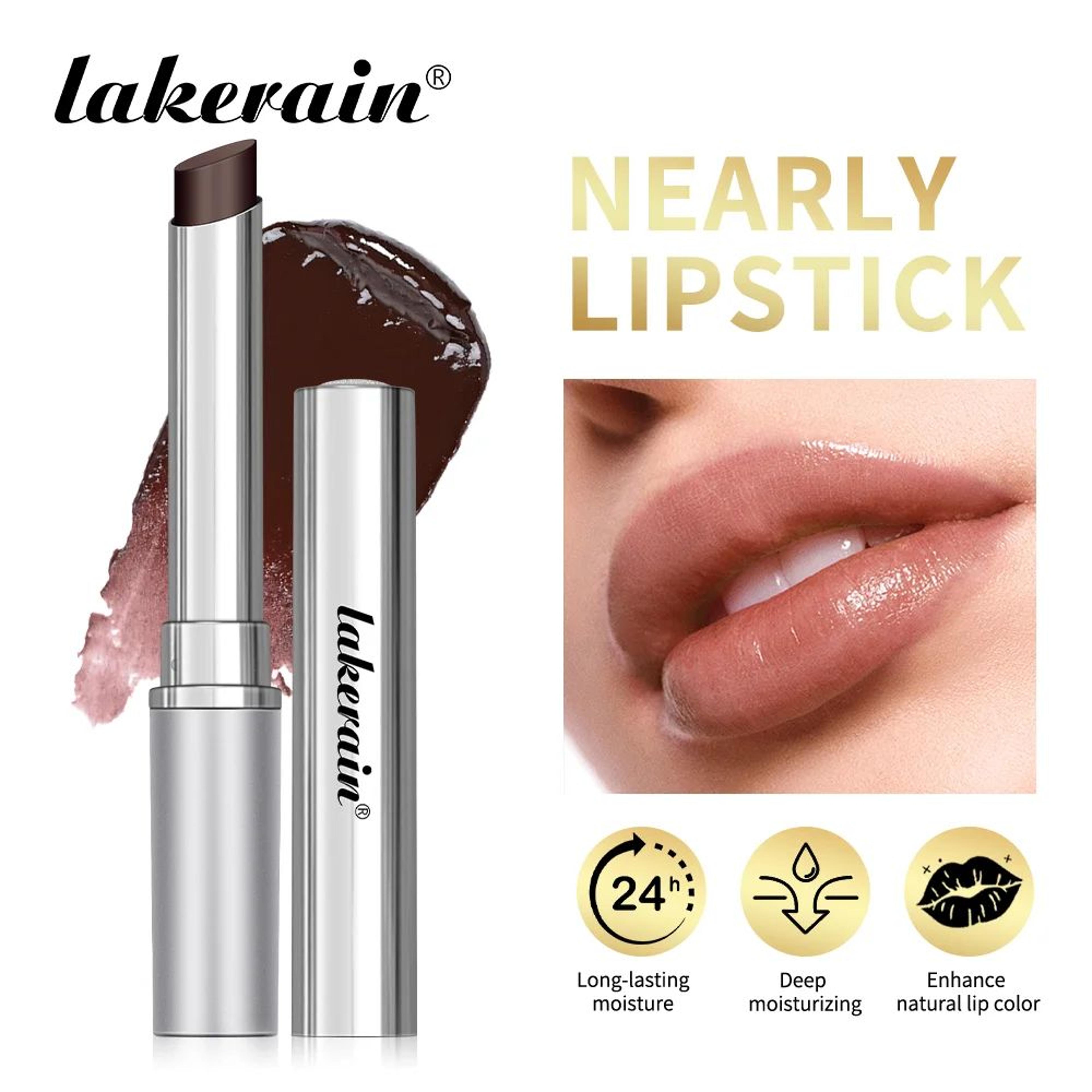 lakerain honey moisturizing tinted lip balm with buildable sheer color