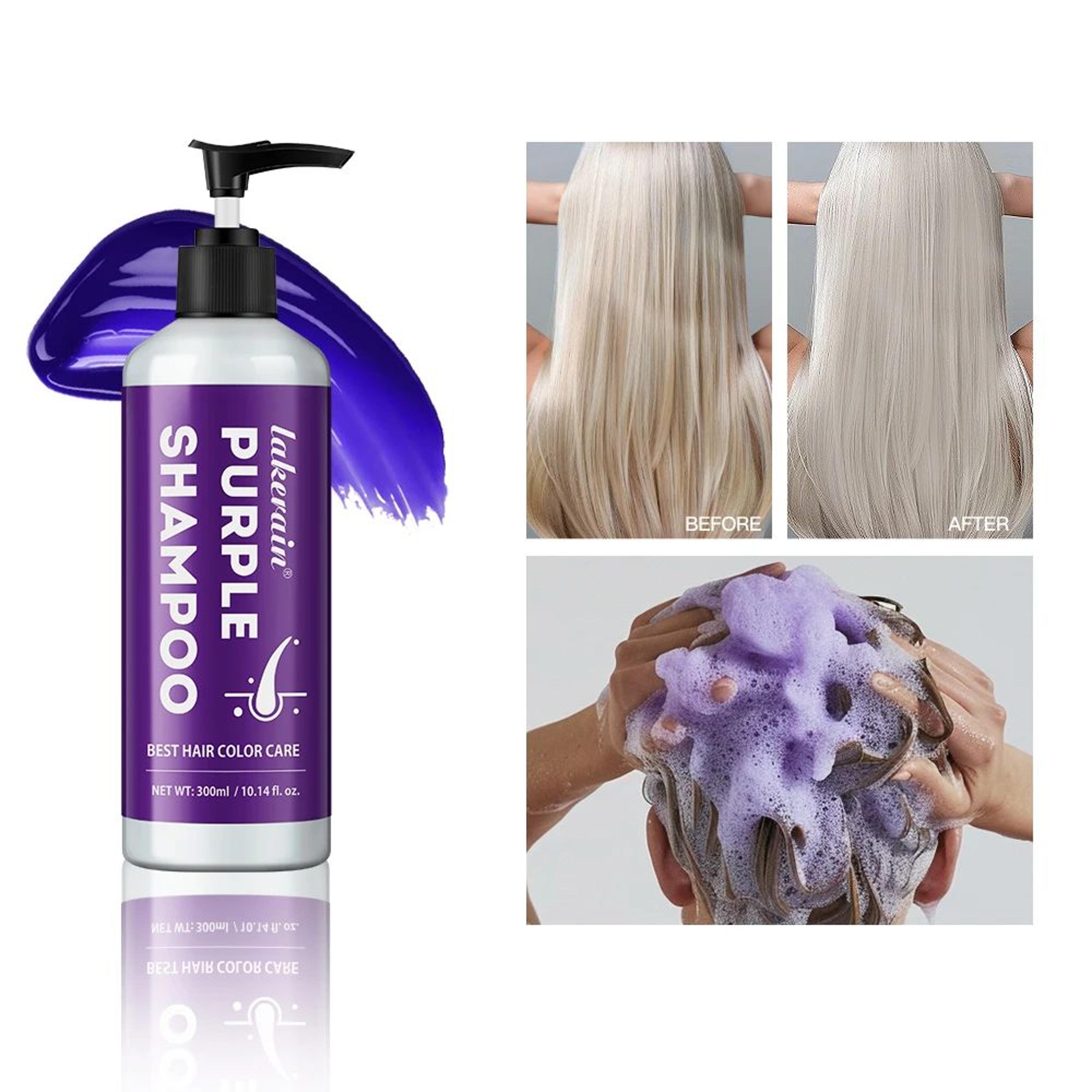 purple toning shampoo for blonde gray and bleached hair 300ml
