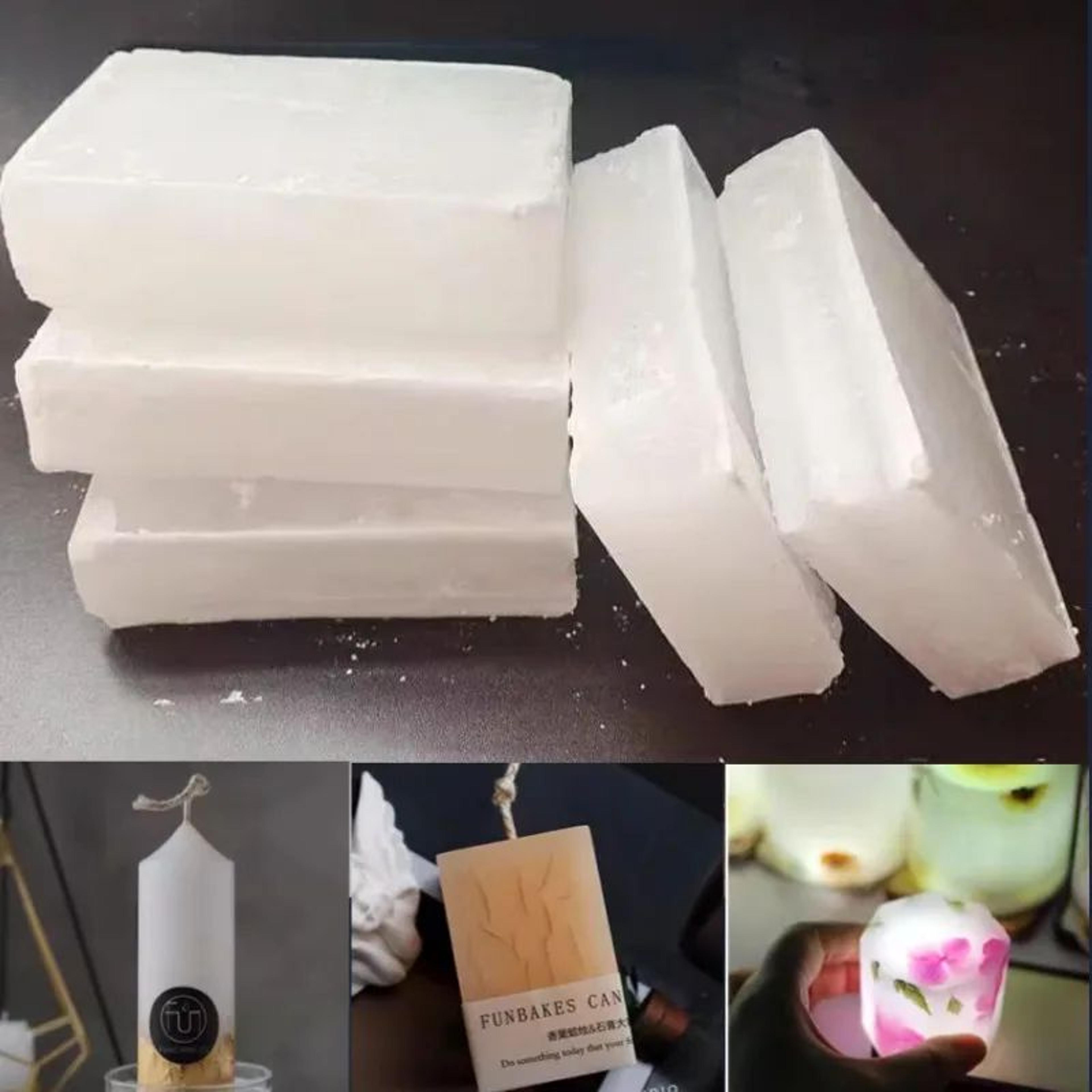 1kg fully refined paraffin wax blocks for diy candle making and scented candle crafts