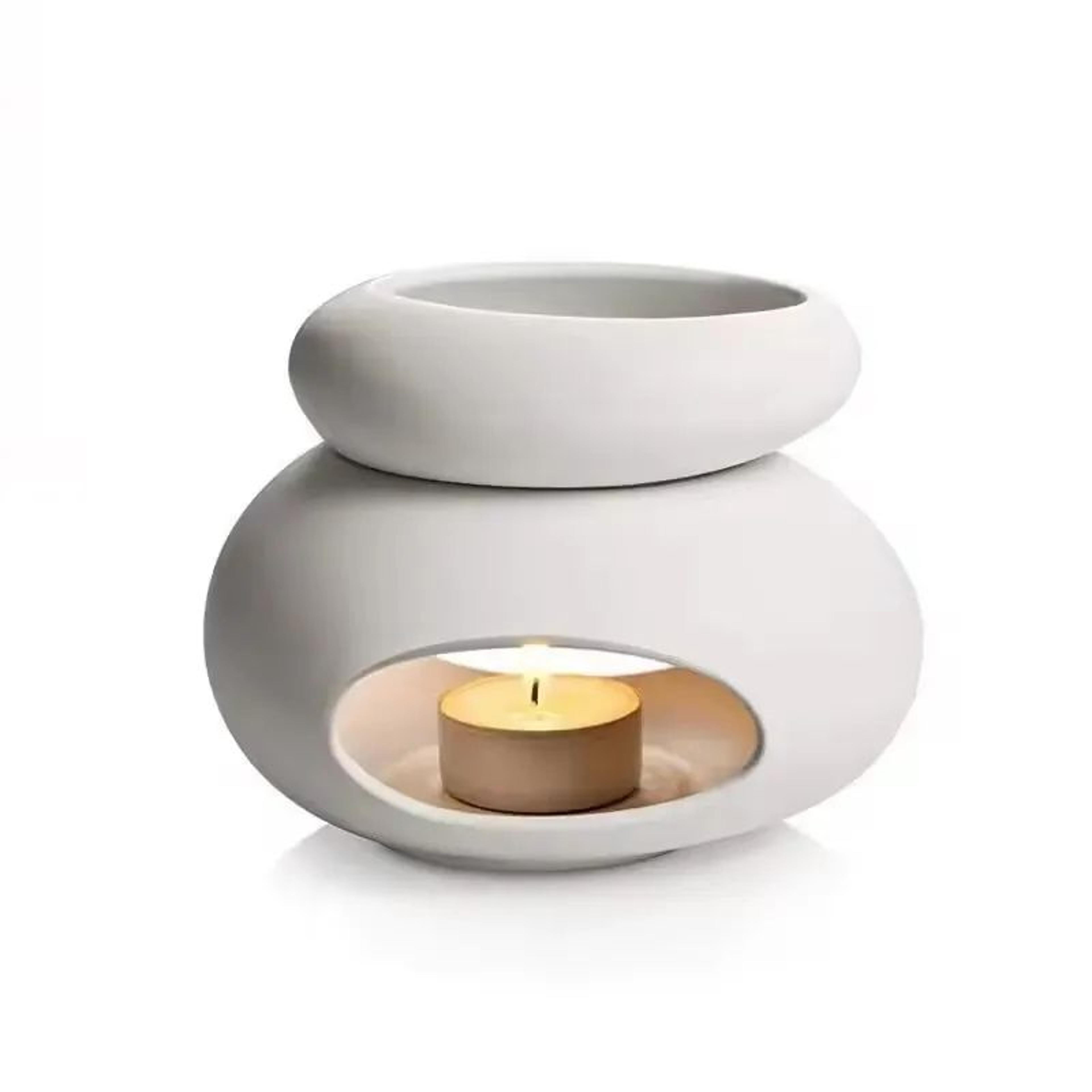 3-in-1 candle warmer and essential oil burner with removable fragrance holder