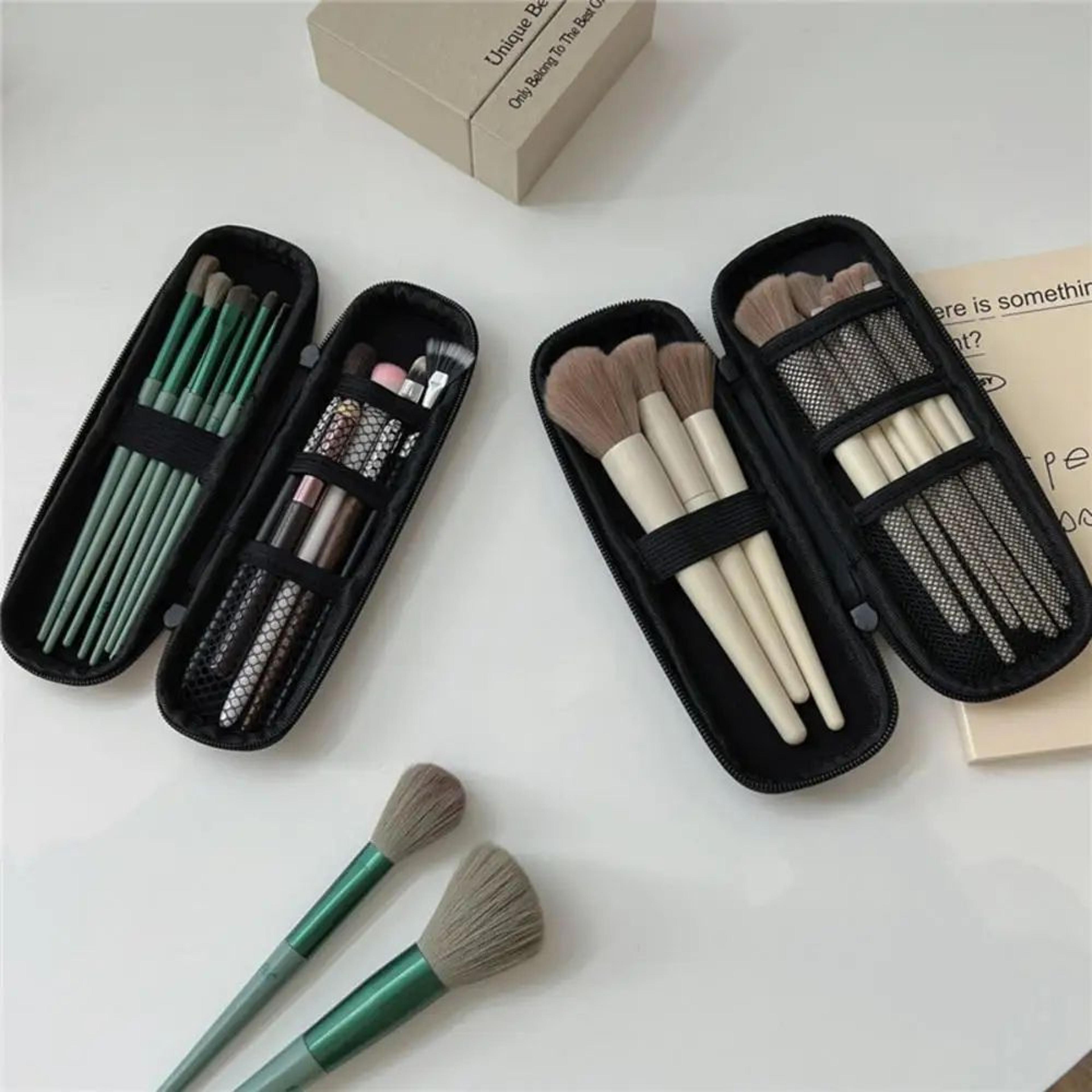 waterproof double zipper makeup brush organizer bag for travel