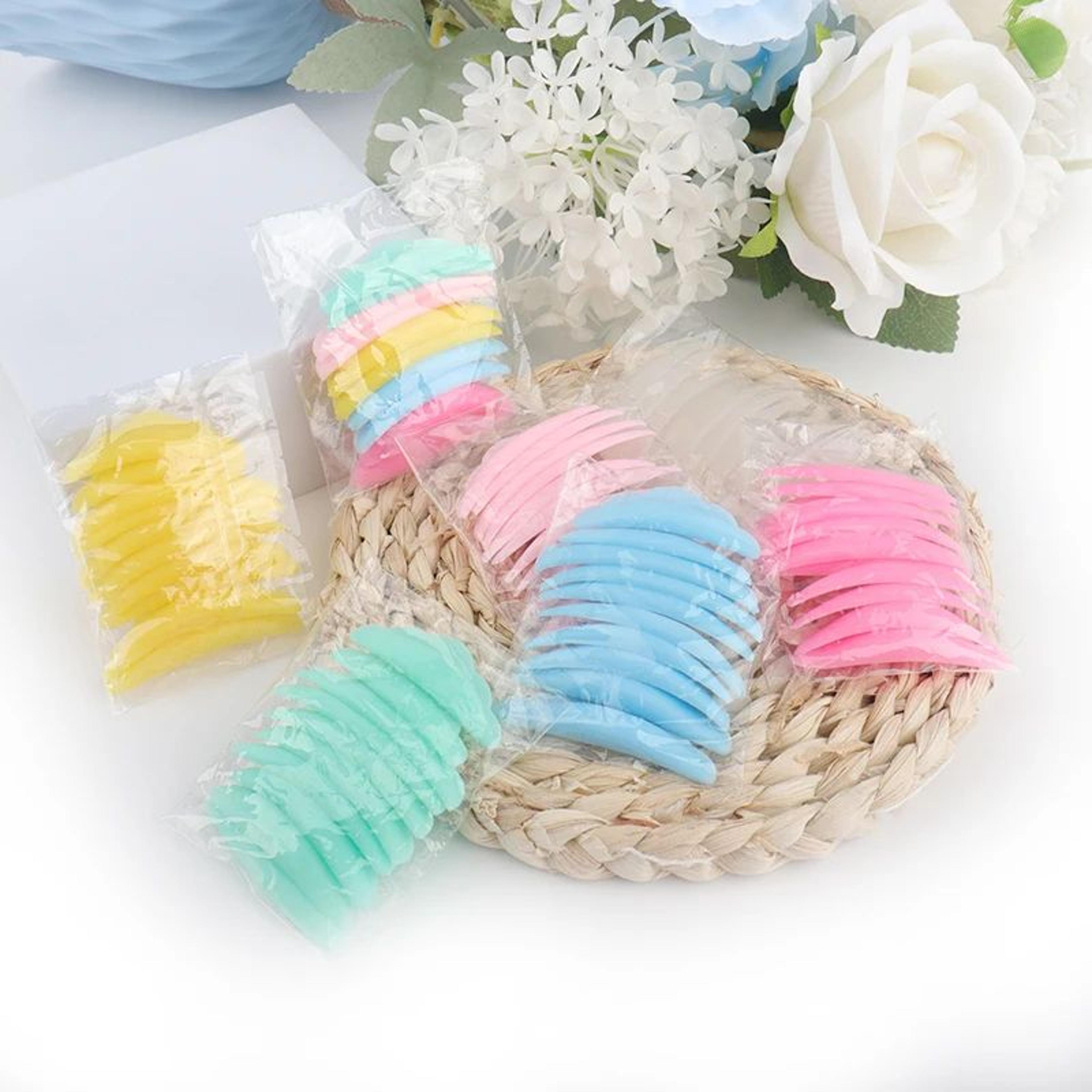 5 pairs silicone eyelash lift shields 3d lash perm pads for natural curling