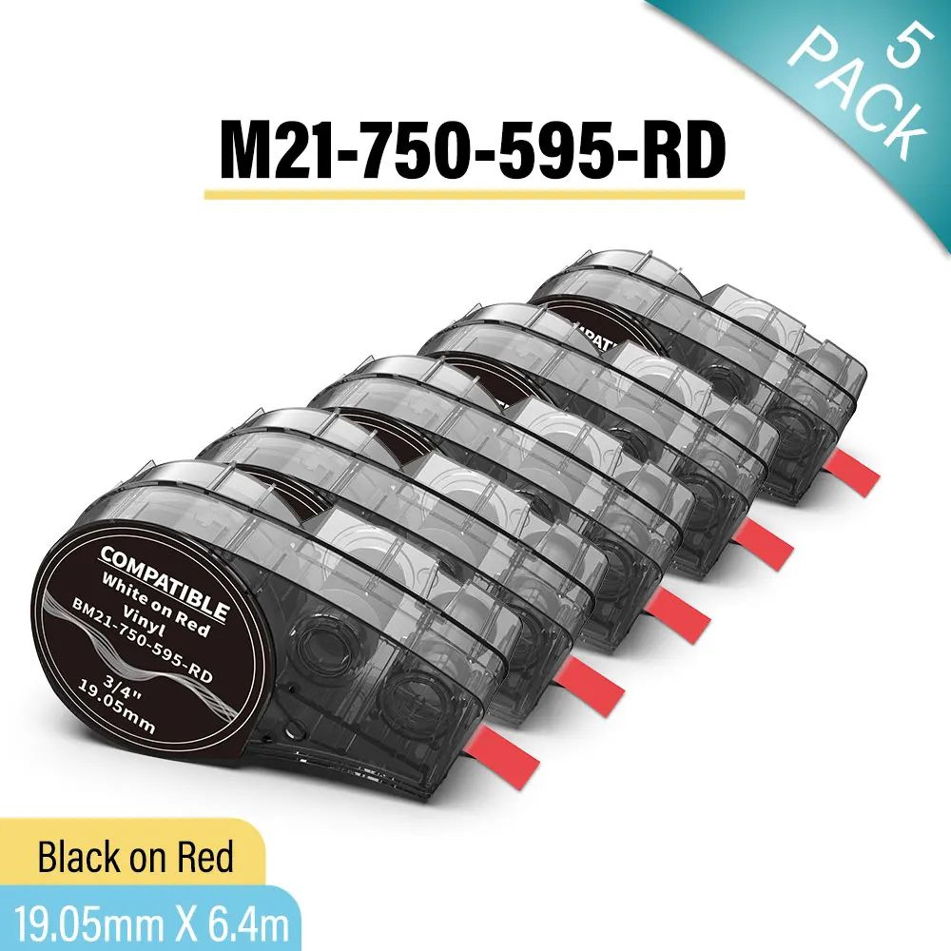 M21 Compatible High Adhesion Vinyl Label Tape For Indoor And Outdoor Use 8