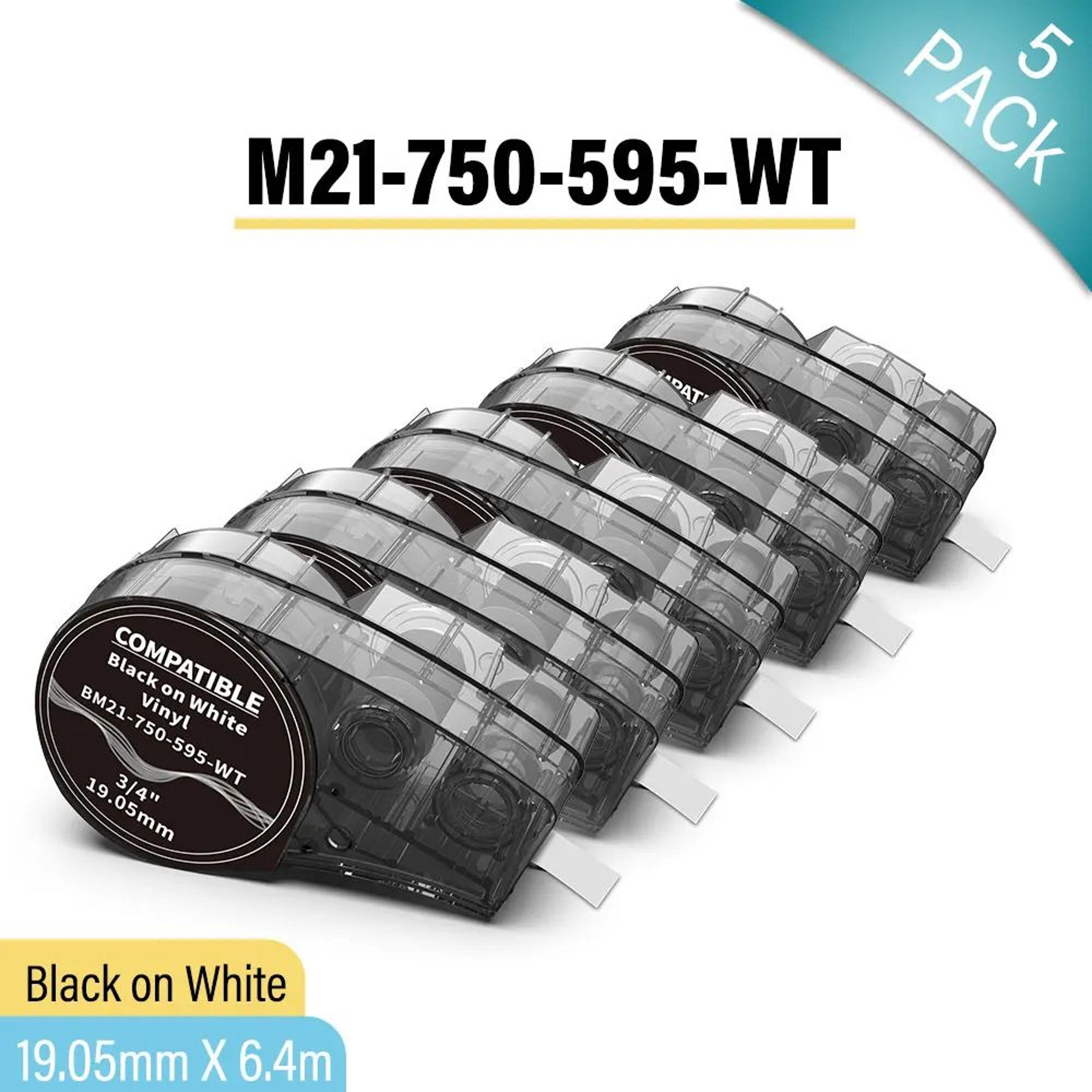 M21 Compatible High Adhesion Vinyl Label Tape For Indoor And Outdoor Use 15