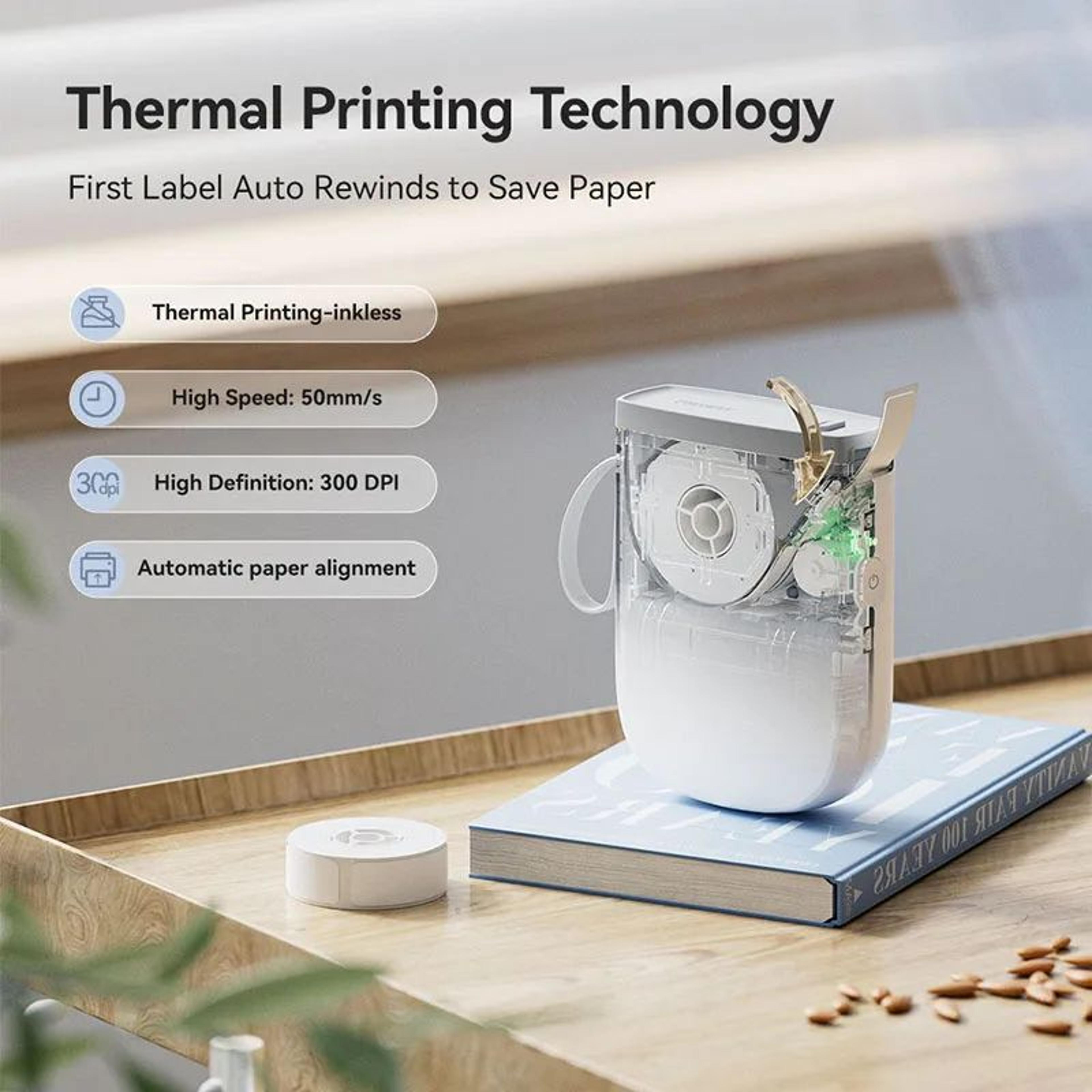 d11 mini portable 300 dpi bluetooth wireless thermal label printer