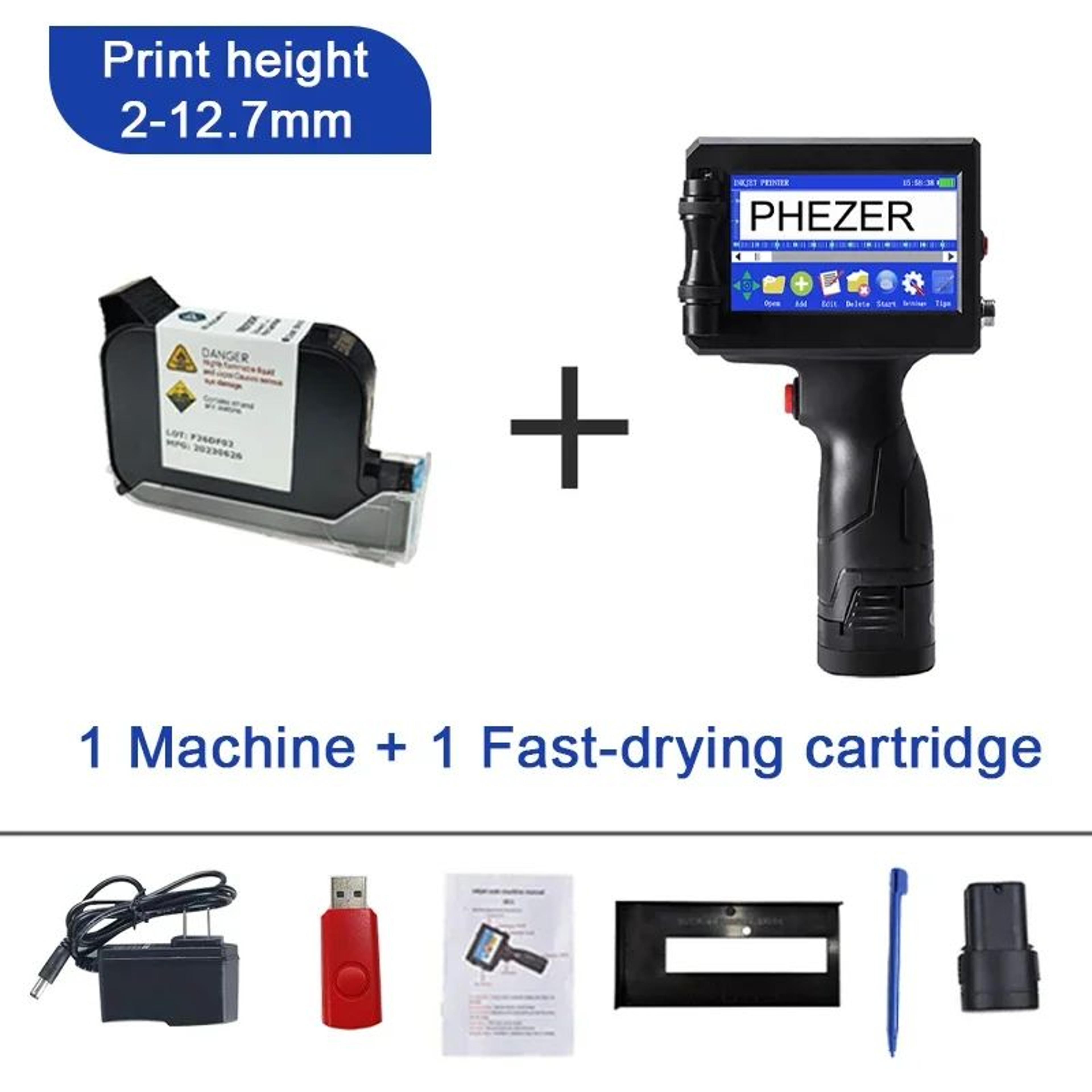 Portable 127mm Handheld Inkjet Printer For Batch Codes QR Codes And Expiry Dates 8
