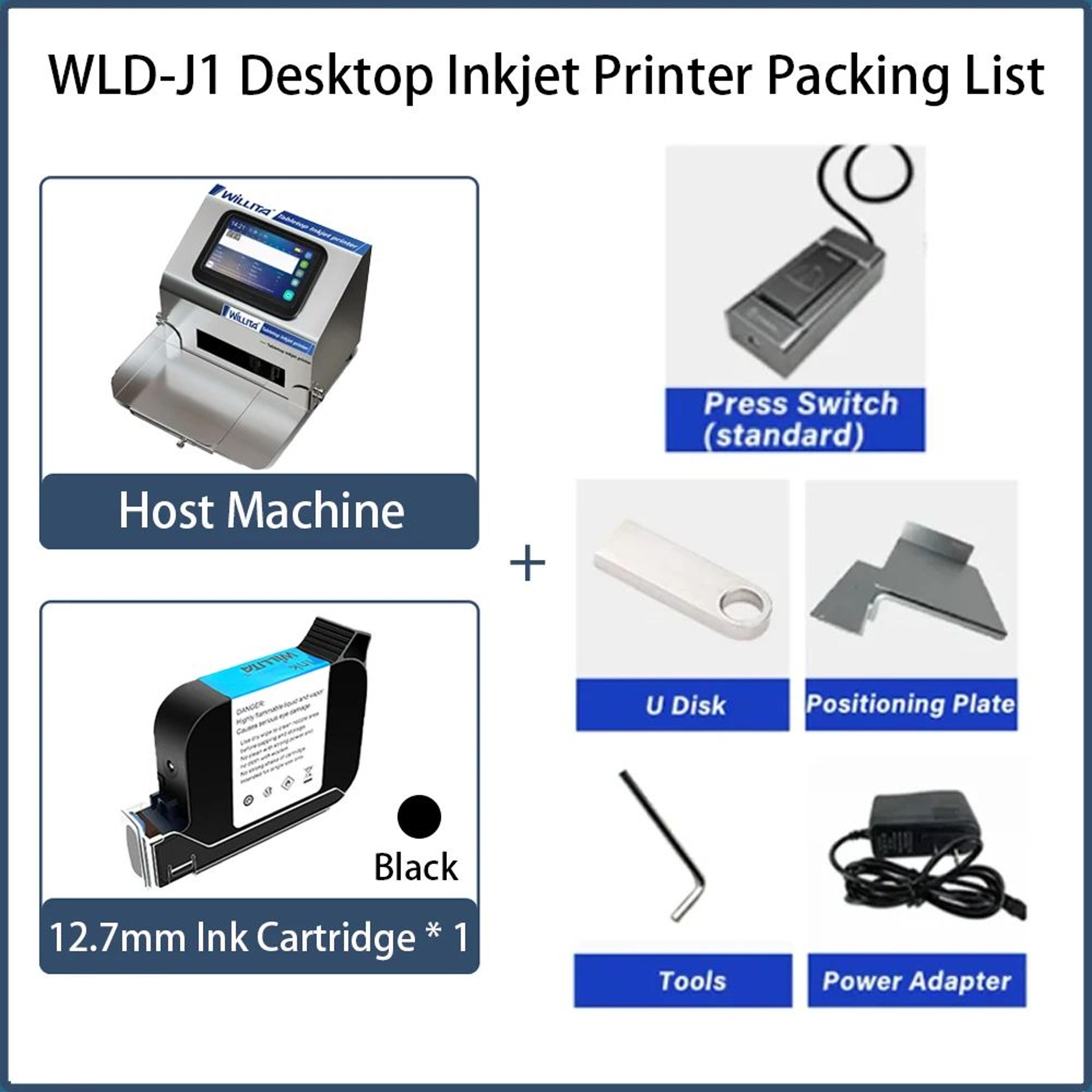 Intelligent Inkjet Printer With 5Inch HD Touch Screen For Barcode And Date Coding 6