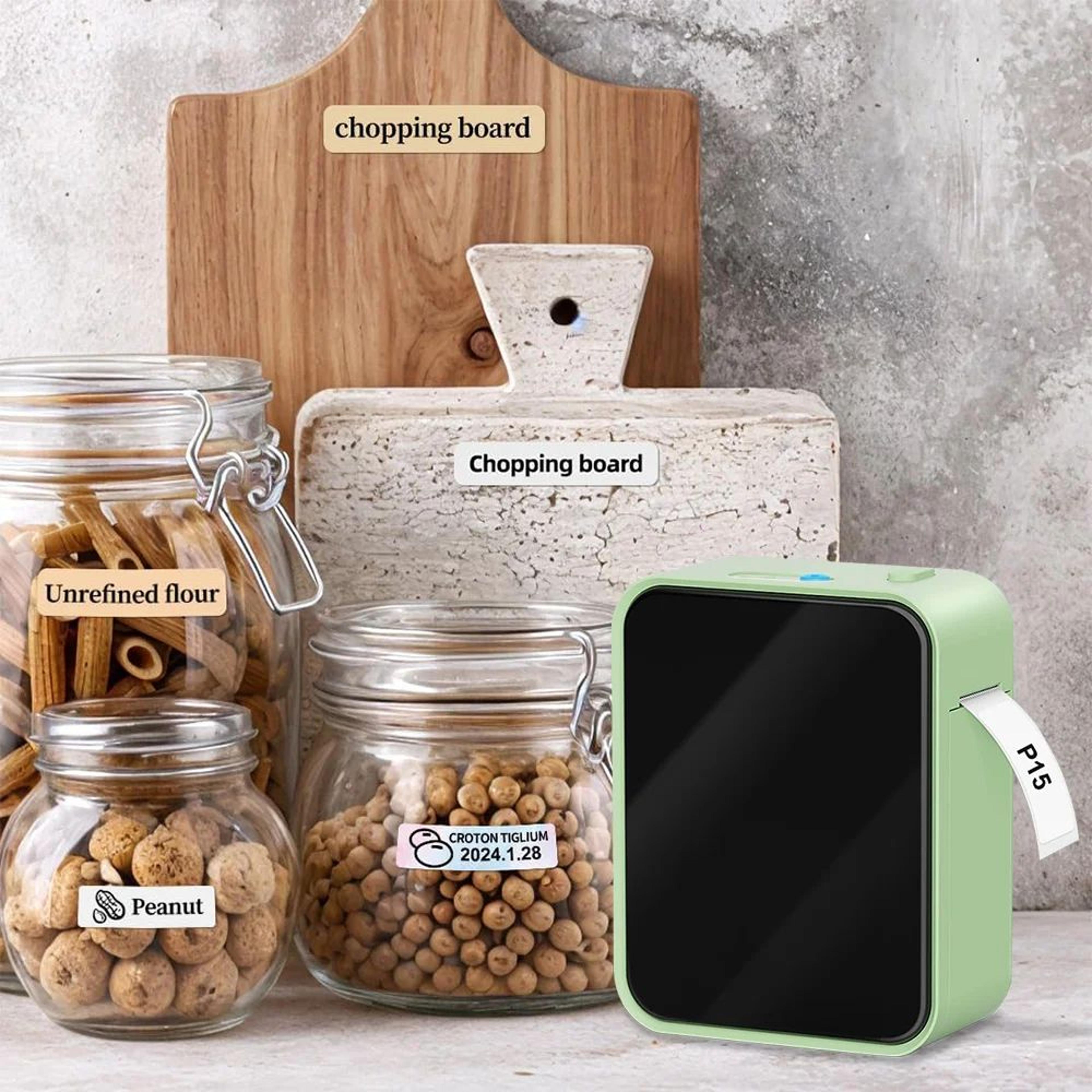 mini bluetooth wireless thermal label printer for home and office organization