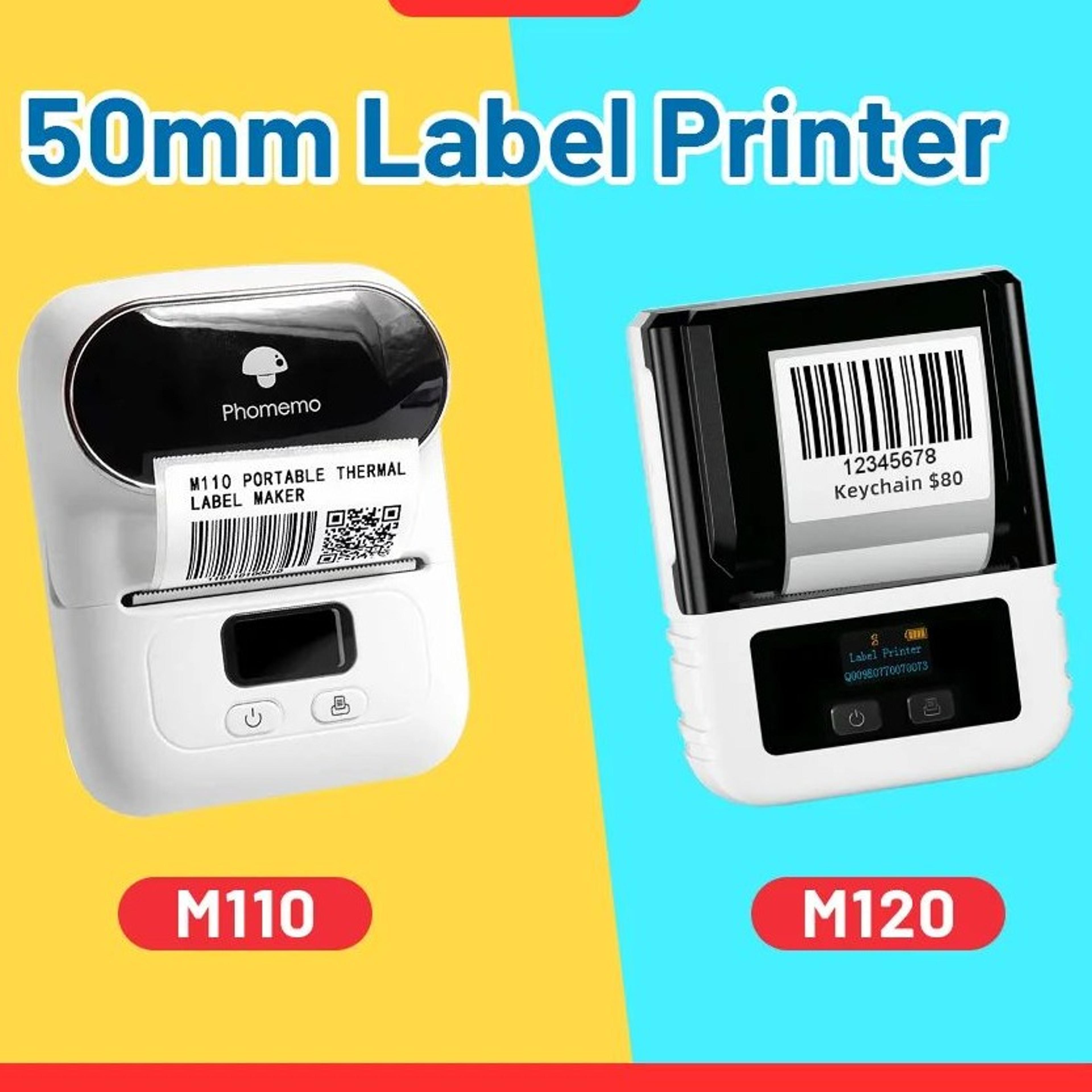 portable wireless bluetooth thermal label printer for home and office