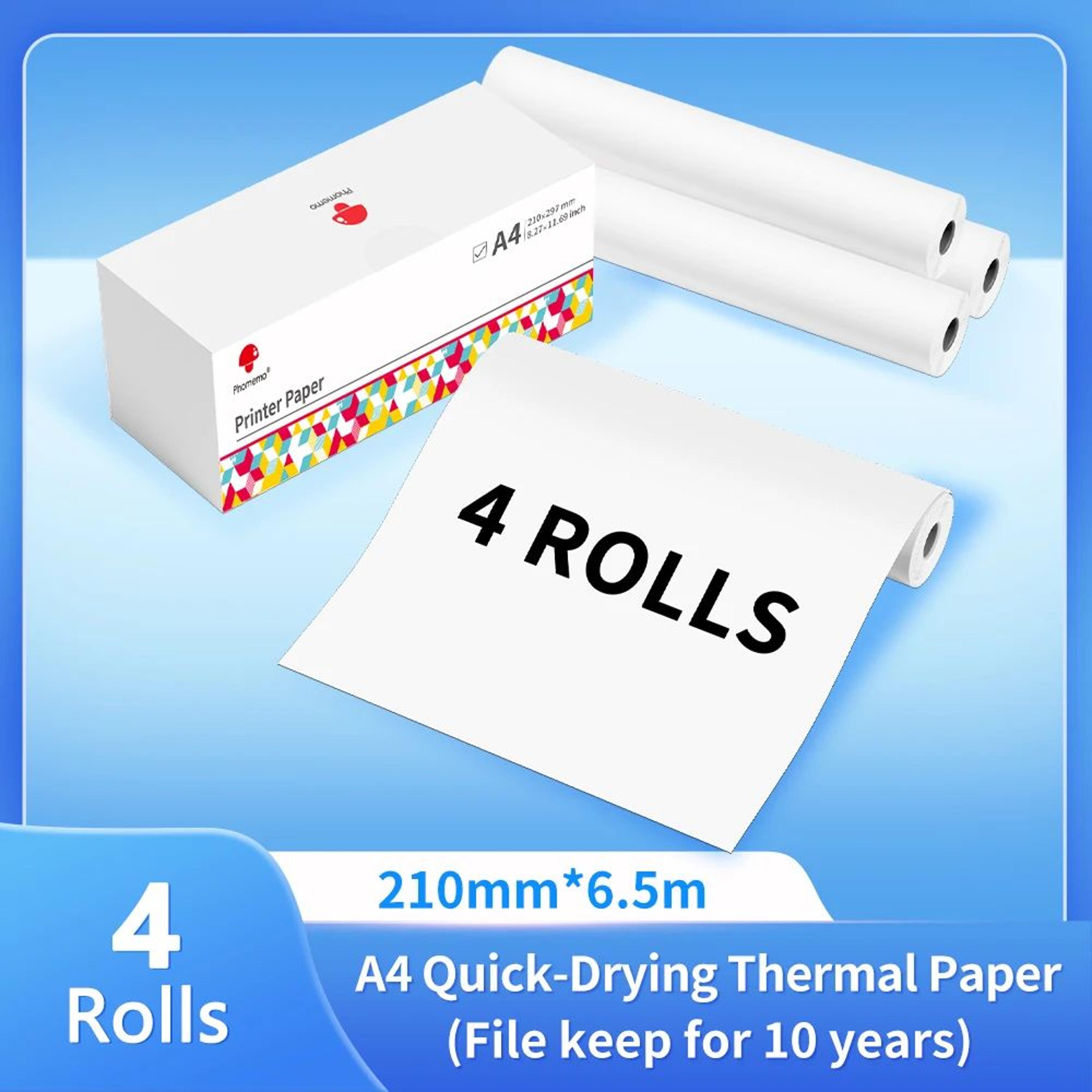 quick-dry continuous thermal printer paper for portable printers 50/80/110mm