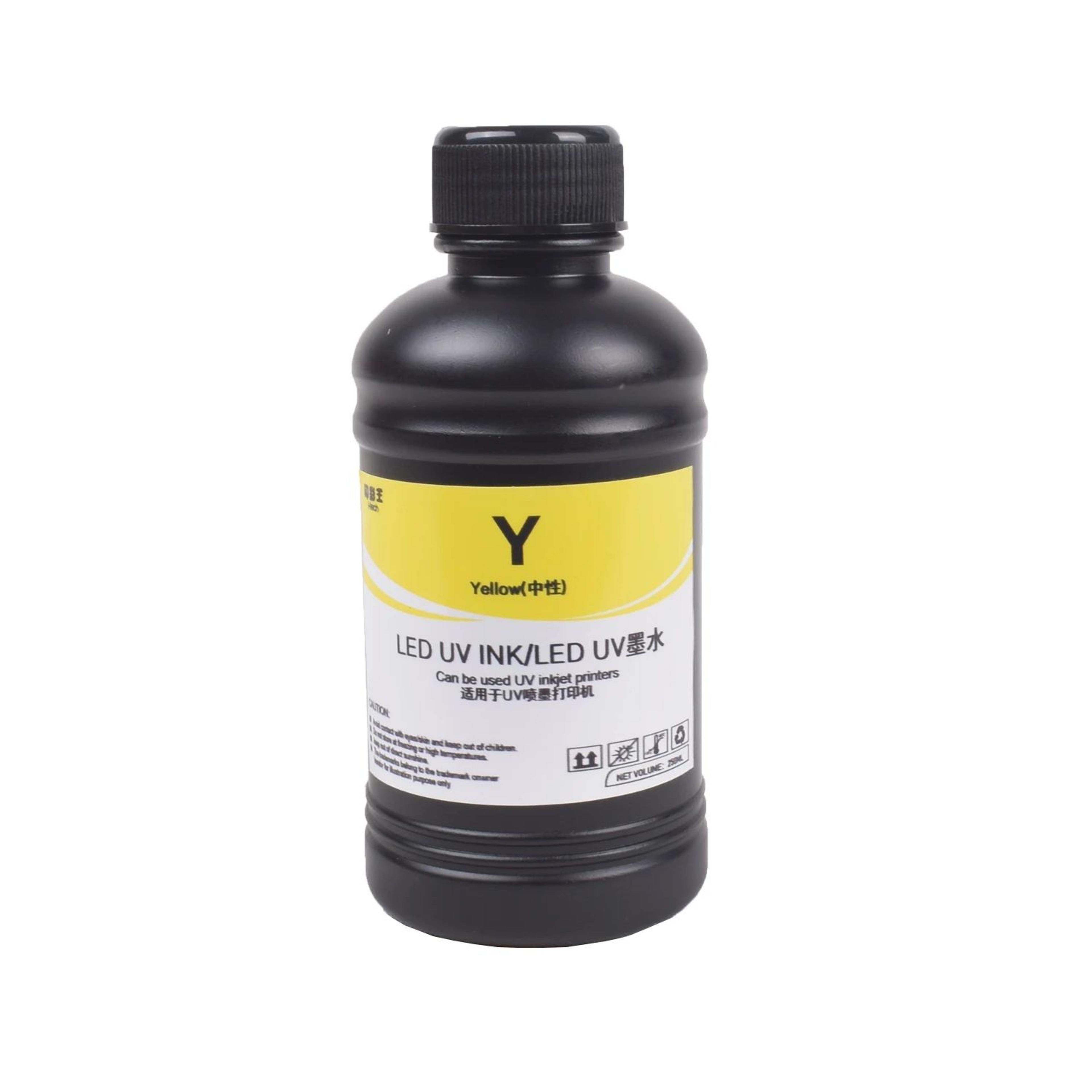 250ML LED UV Soft Ink For Flatbed Printers  Flexible UV Printing Ink 1