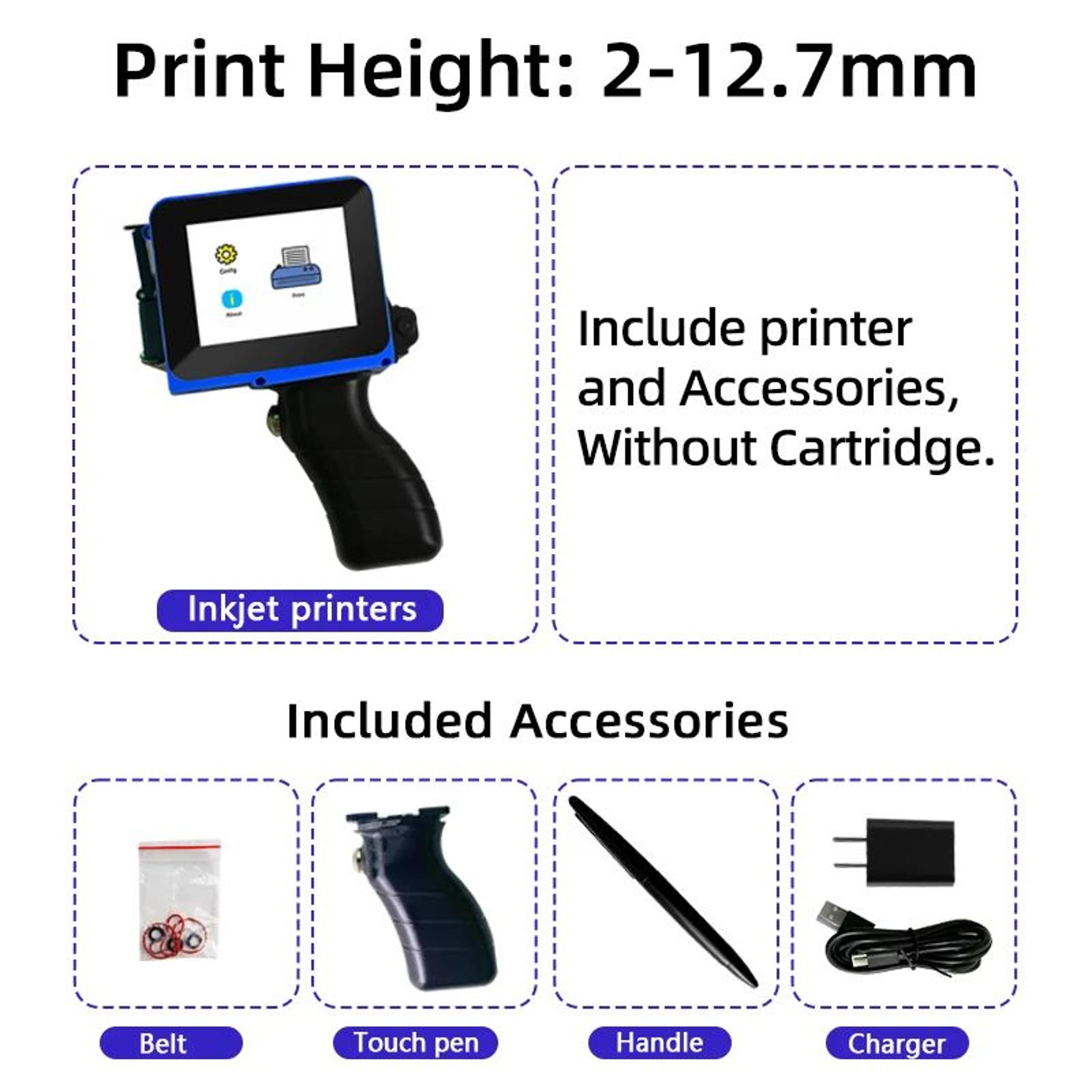 Mini Handheld Inkjet Printer For Date Coding QR Codes And Packaging 7