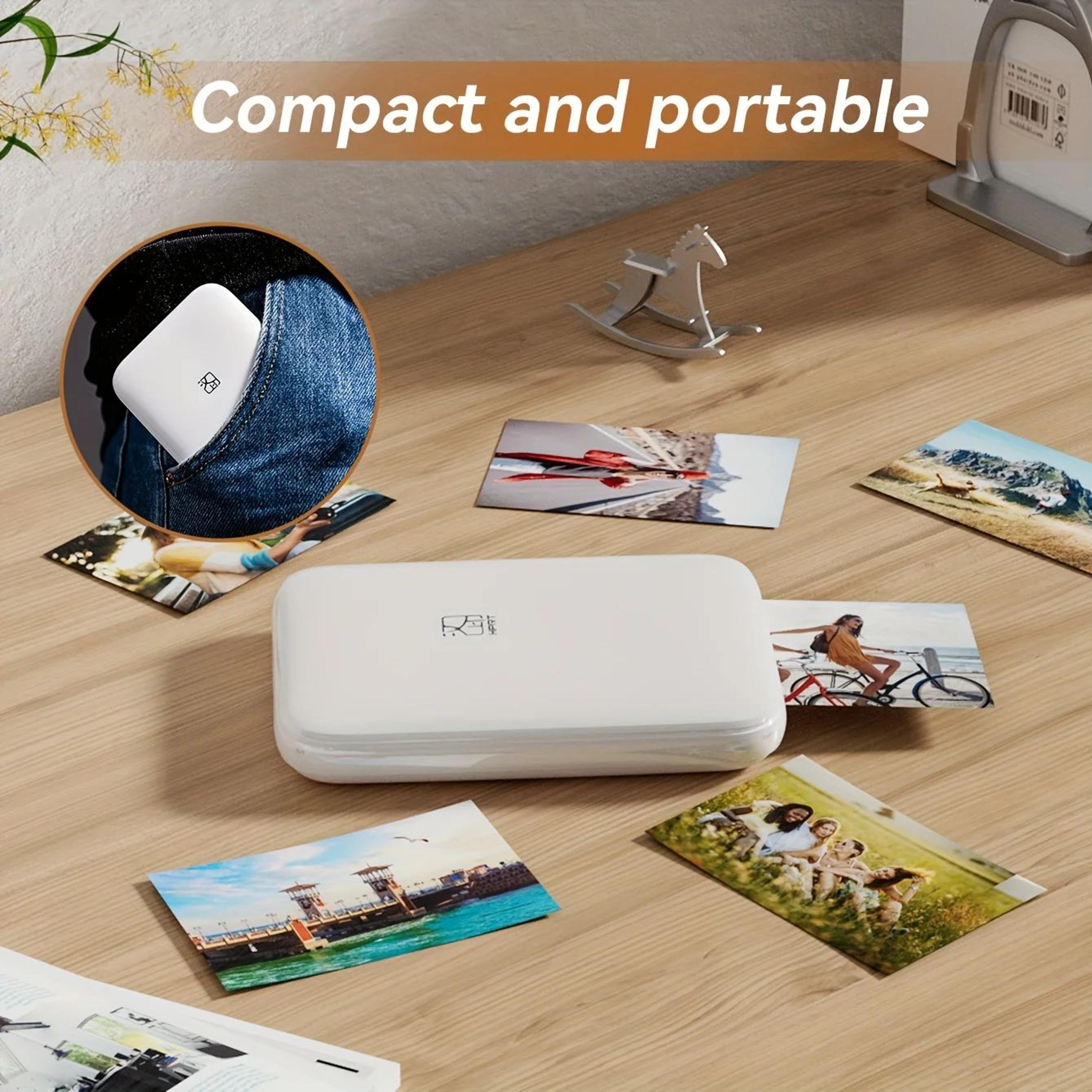 Portable 2x3 Inch Bluetooth Color Photo Printer For Smartphones 3