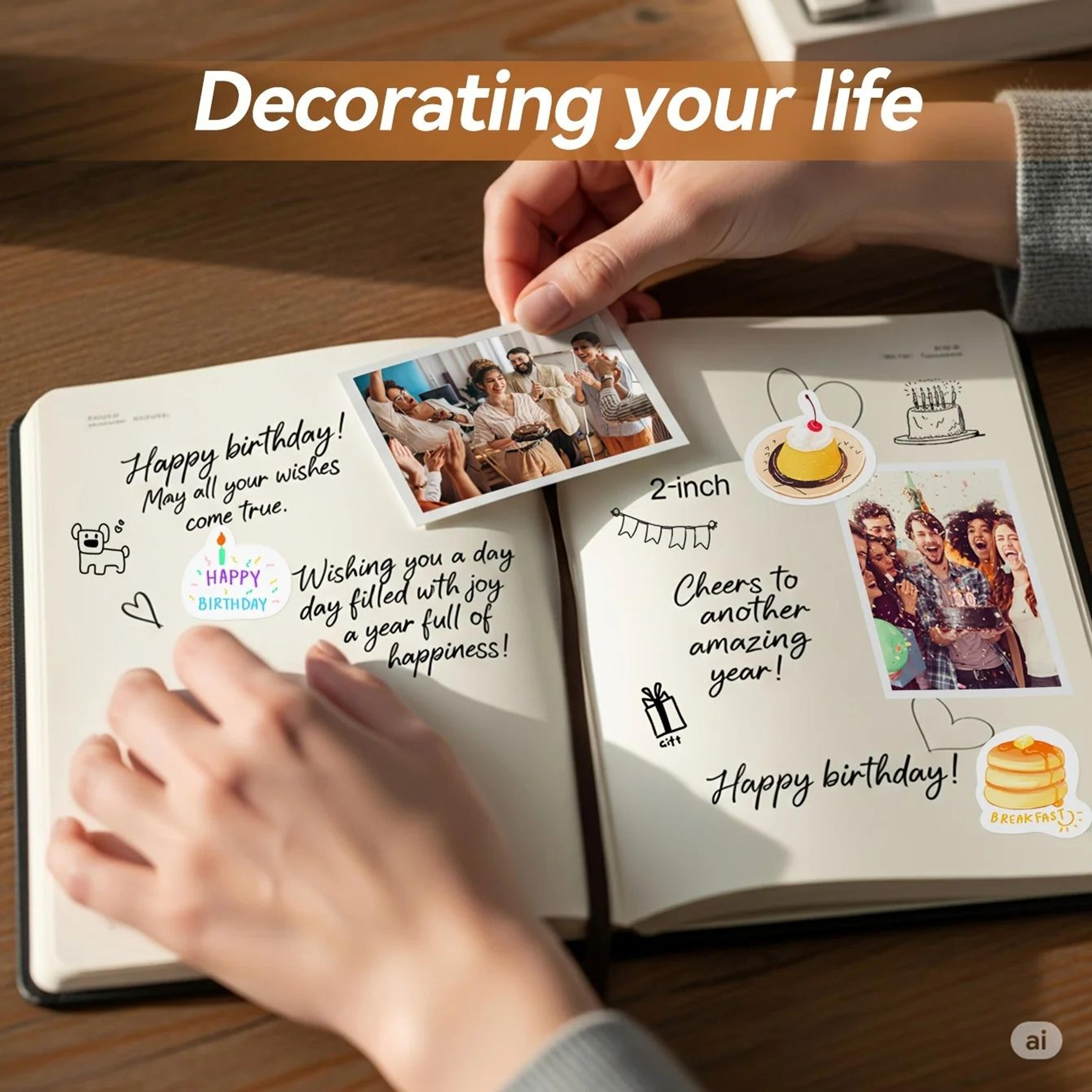 Portable 2x3 Inch Bluetooth Color Photo Printer For Smartphones 1